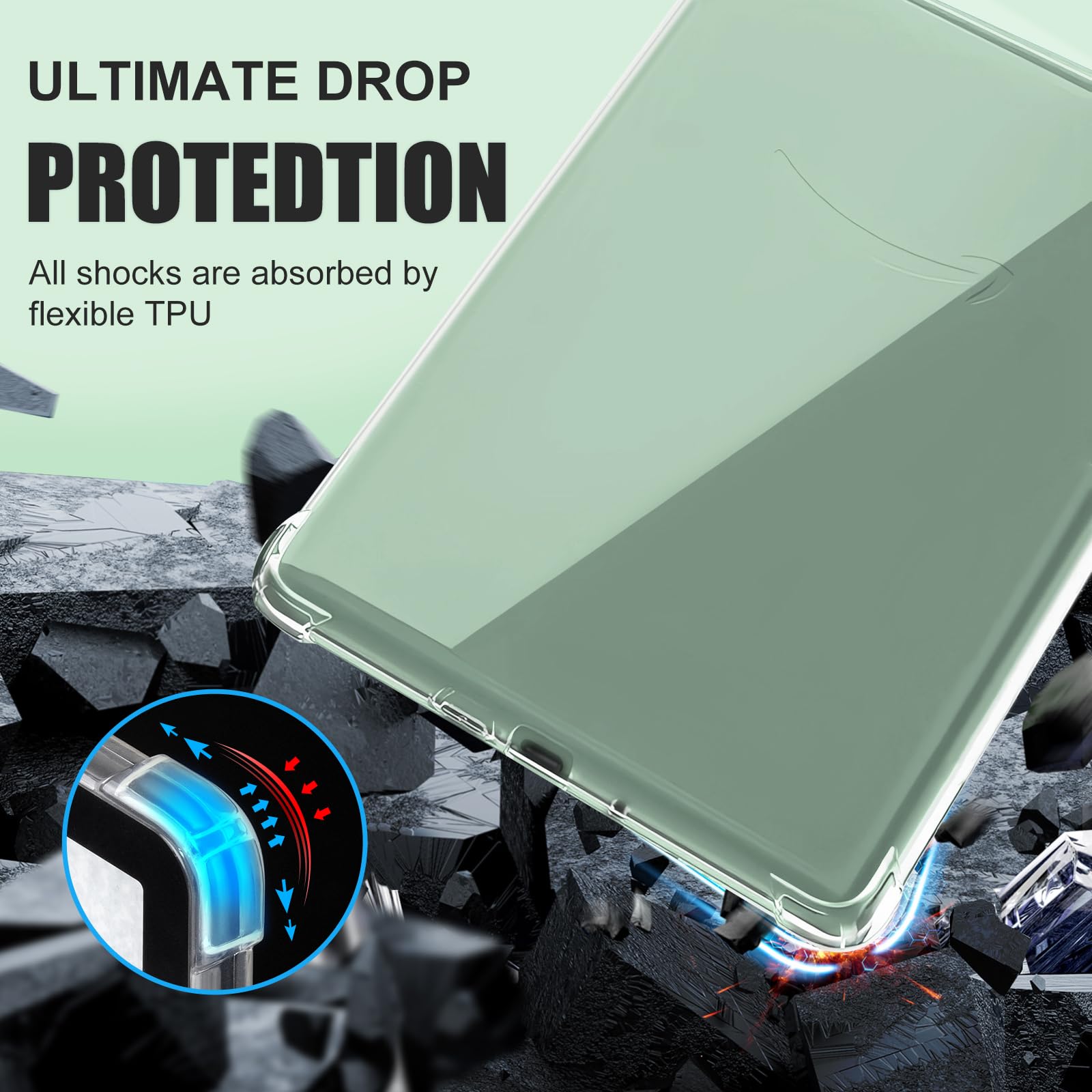 Idlehands Clear Case For All New Kindle Paperwhite 11Th Gen 2021 & Signature Edition(6.8'')   Lightweight, Scratch Proof Silicon