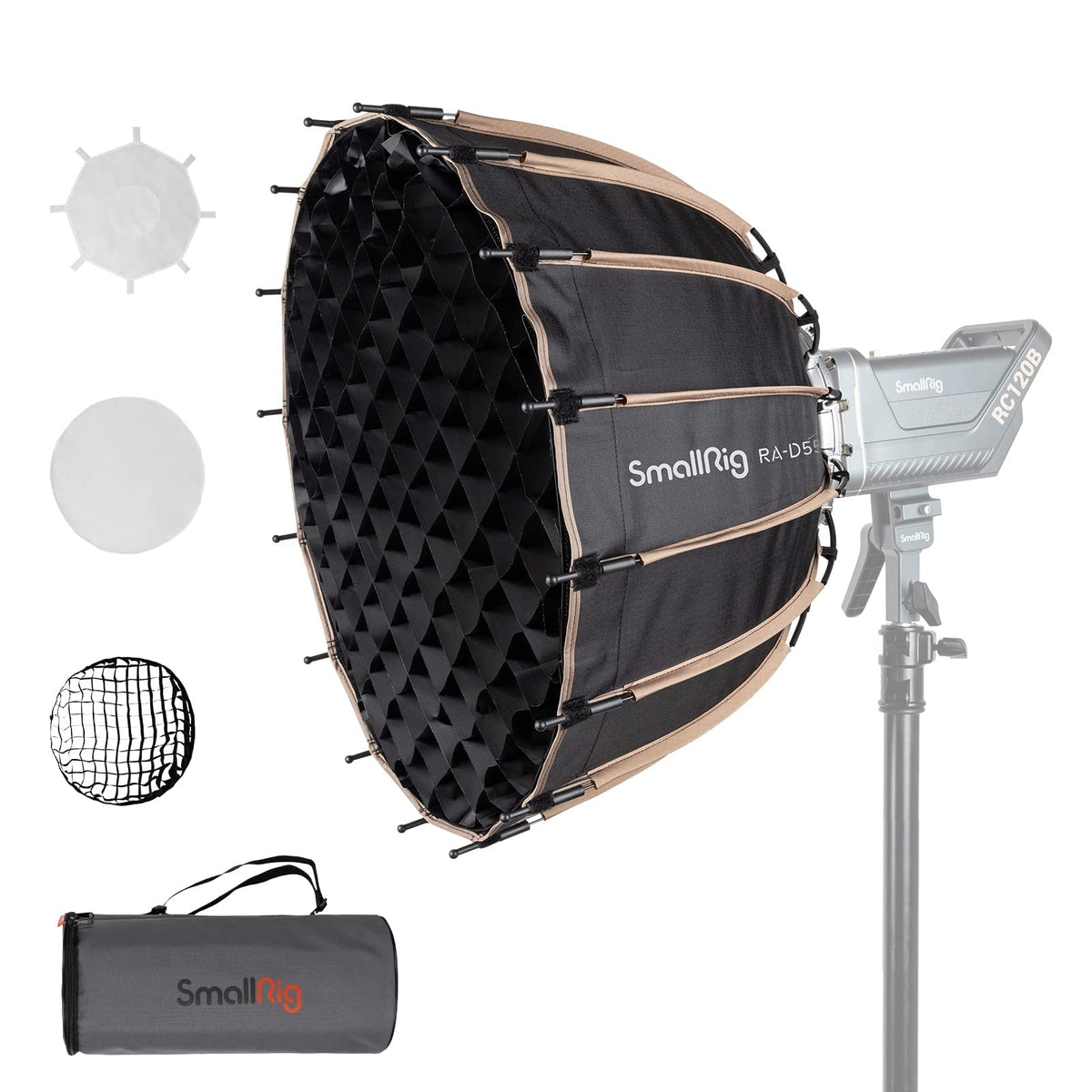 Smallrig Parabolic Softbox Quick Release, Parabolic Softbox, Compatible With Smallrig Rc 120D/Rc 120B/Rc 220D/Rc220B And Other B
