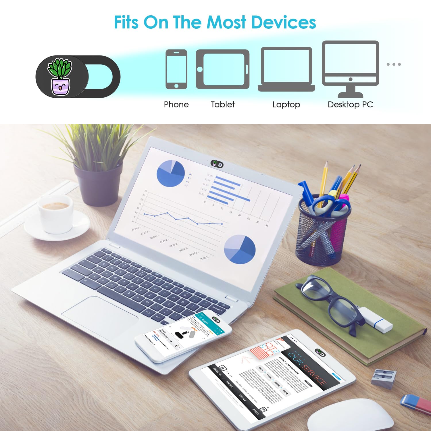 Hkdgyhon Laptop Camera Cover Slide, 0.02 Inch Ultra Thin Cute Flower Computer Camera Cover Slide, Camera Covers For Laptops Macb