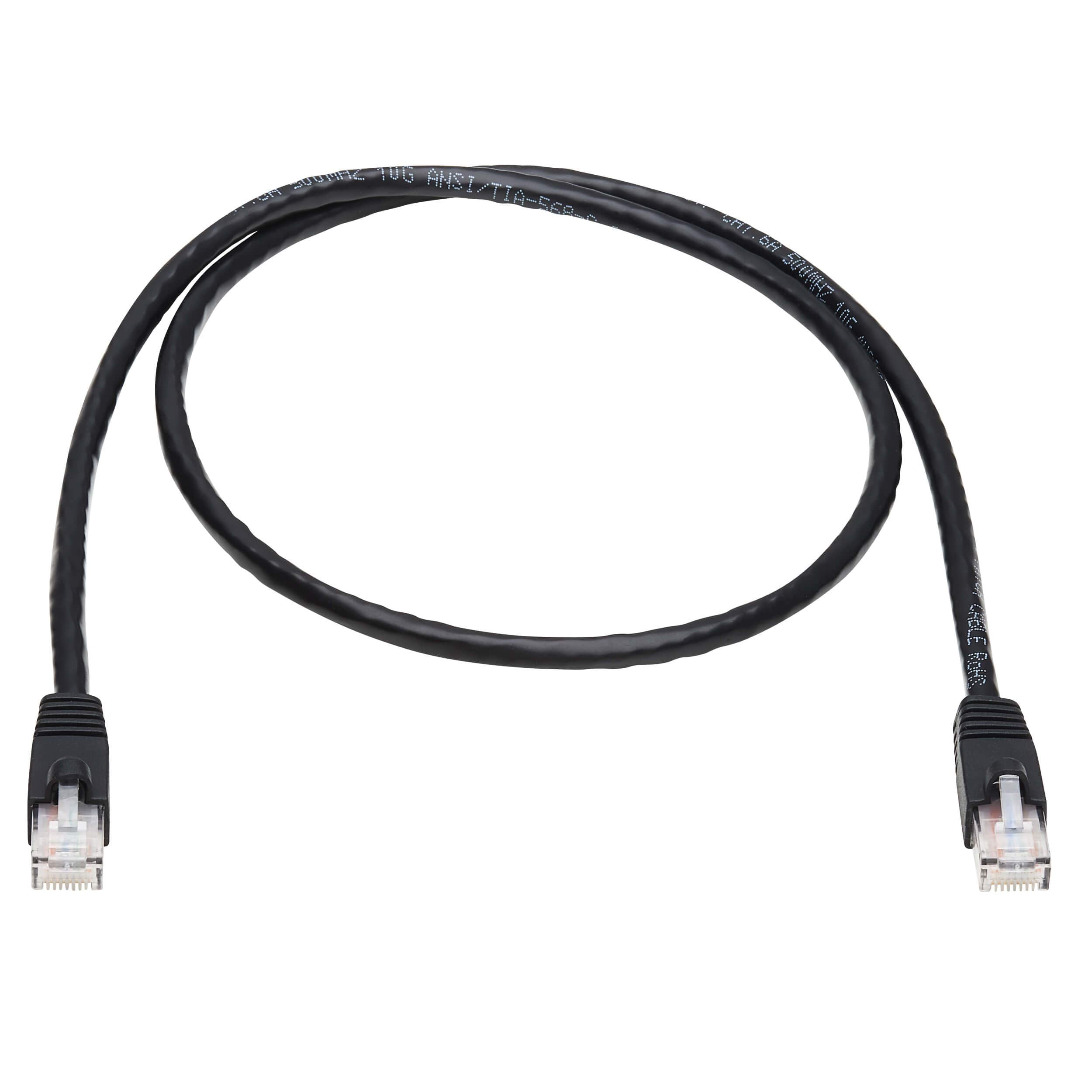 Tripp Lite Cat6A 10G Ethernet Cable, Snagless Molded Utp Network Patch Cable (Rj45 M/M), Black, 3 Feet / 0.9 Meters, Manufacture