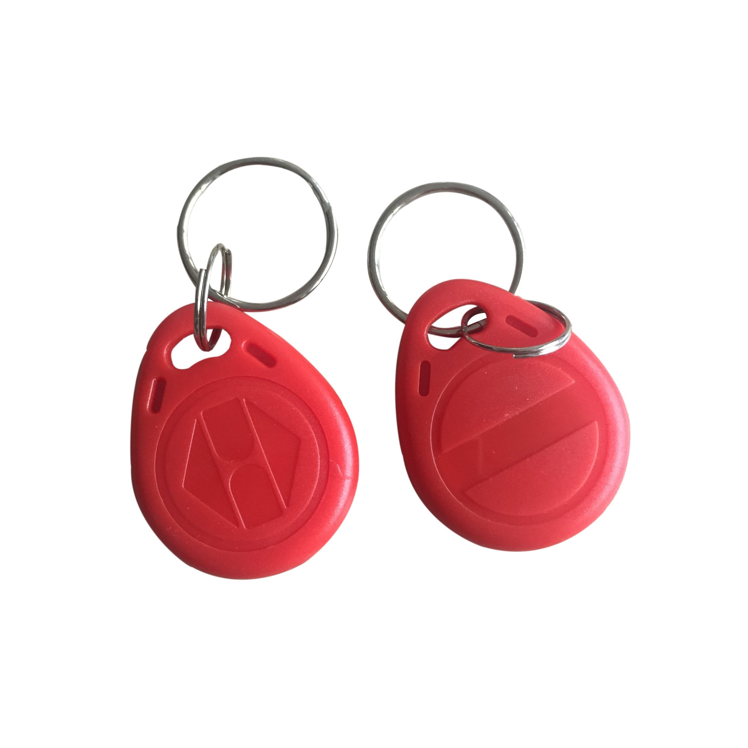 Yarongtech 125Khz Rewritable T5577 Red Rfid Keyfobs Tag For Hotel Key 10Pcs