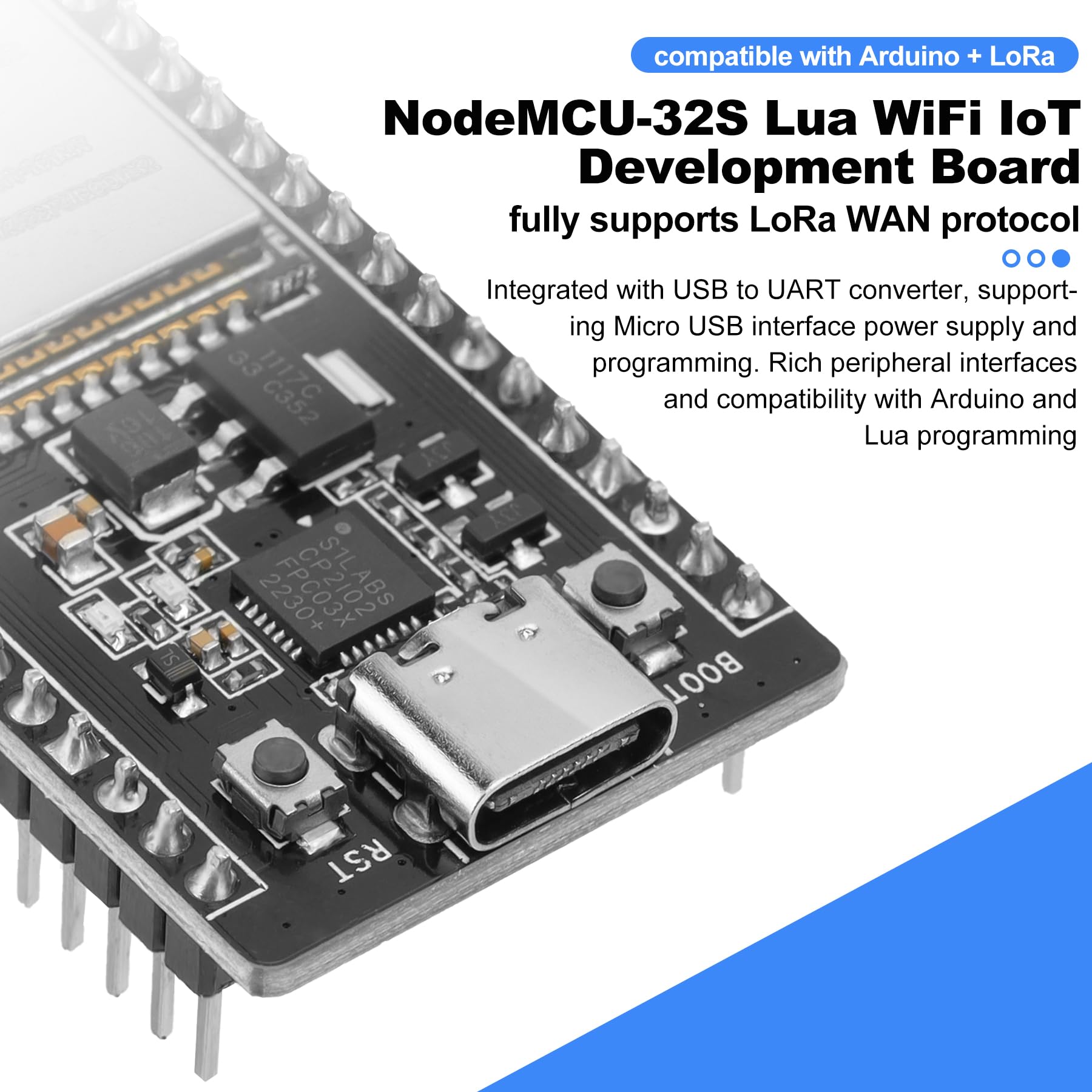 3Pcs Esp32 Esp 32S Esp Wroom 32 Development Board Kits 2.4Ghz Dual Mode Wifi + Bluetooth Dual Cores Microcontroller Processor Us
