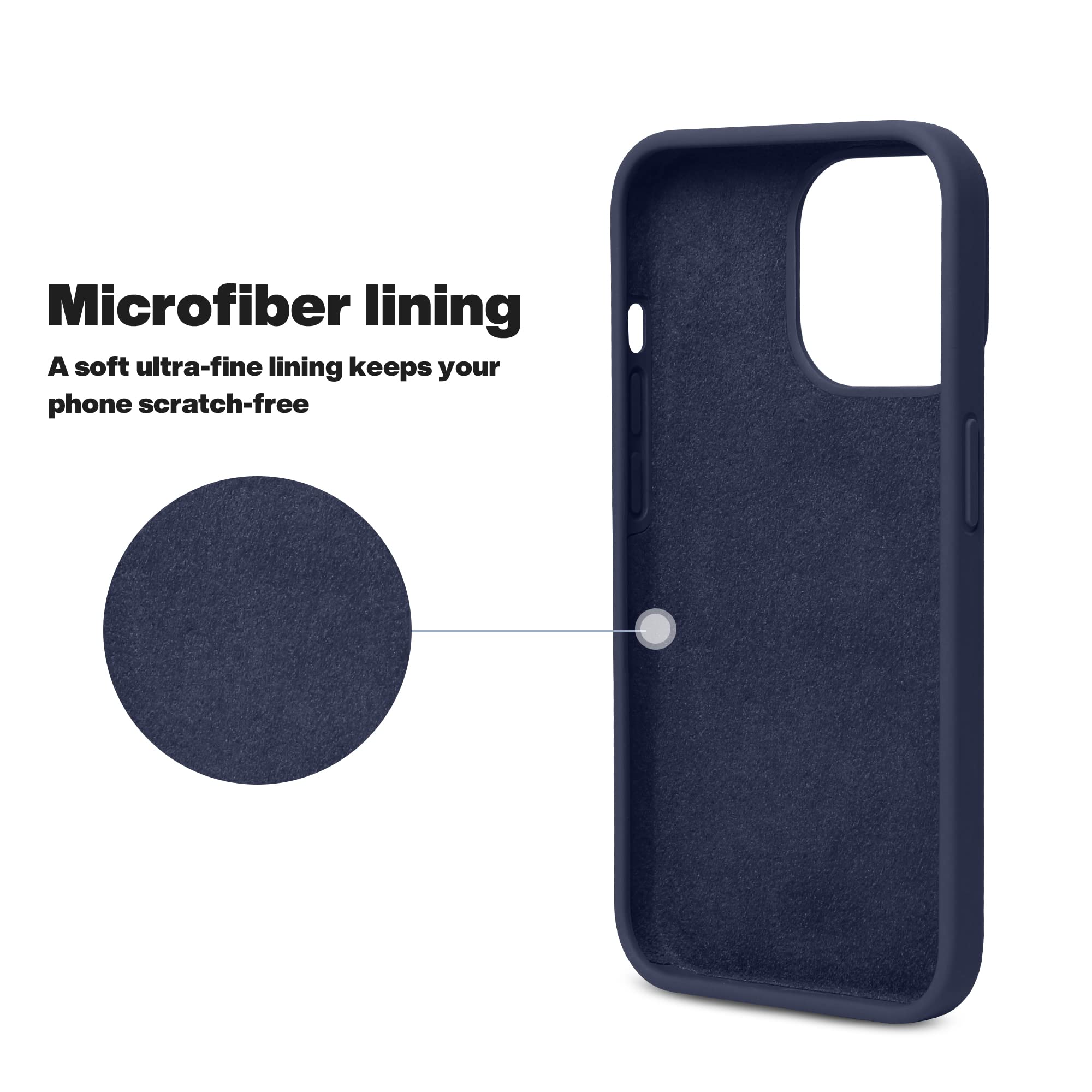 Otofly Compatible With Iphone 13 Pro Case,Ultra Slim Fit Iphone Case Liquid Silicone Gel Cover With Full Body Protection Anti Sc