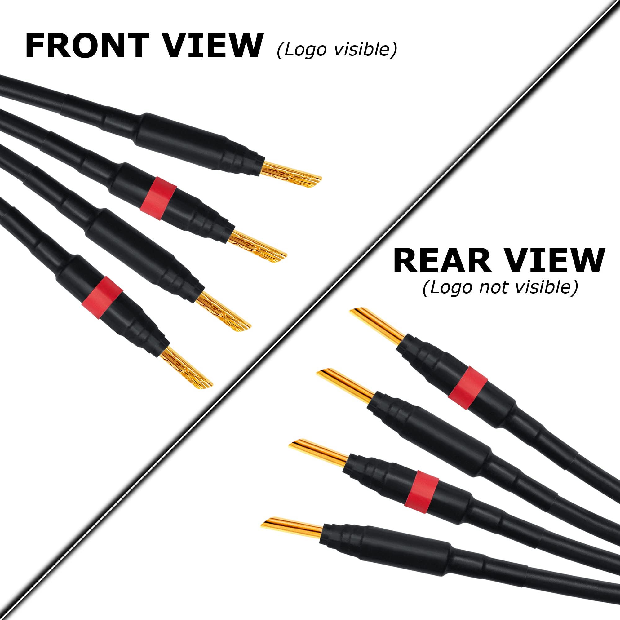 Worlds Best Cables 10 Foot   Canare 4S11 � Audiophile Grade   Hifi Star Quad Bi Wire Speaker Cable Pair With Eminence Gold Banana Connectors