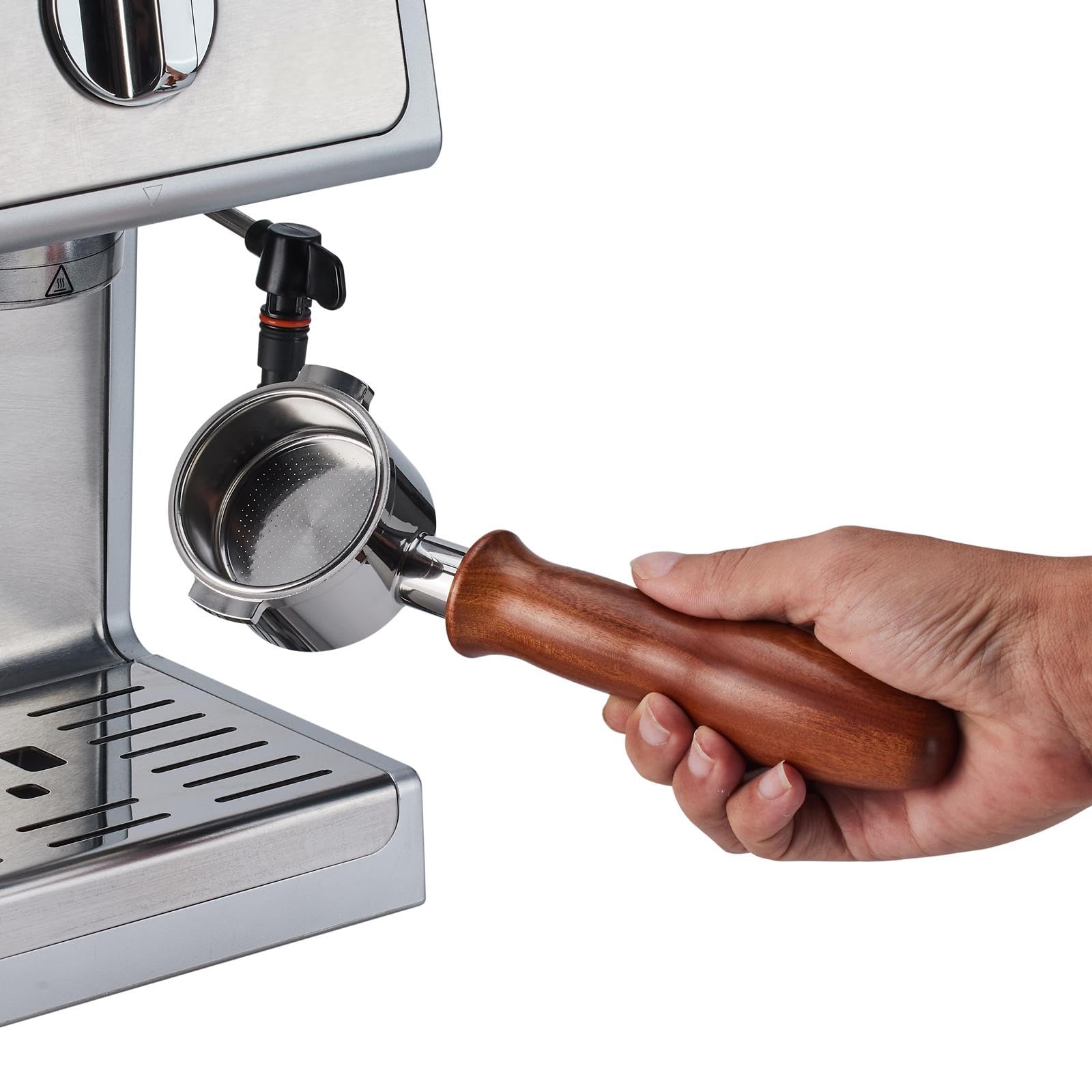 Teyearlife 51Mm Bottomless Portafilter 2 Ears For Delonghi Ecp3120 3220 3420 3620 33.21 35.31 36.31/Bco420 430 432/Ec152 155 156