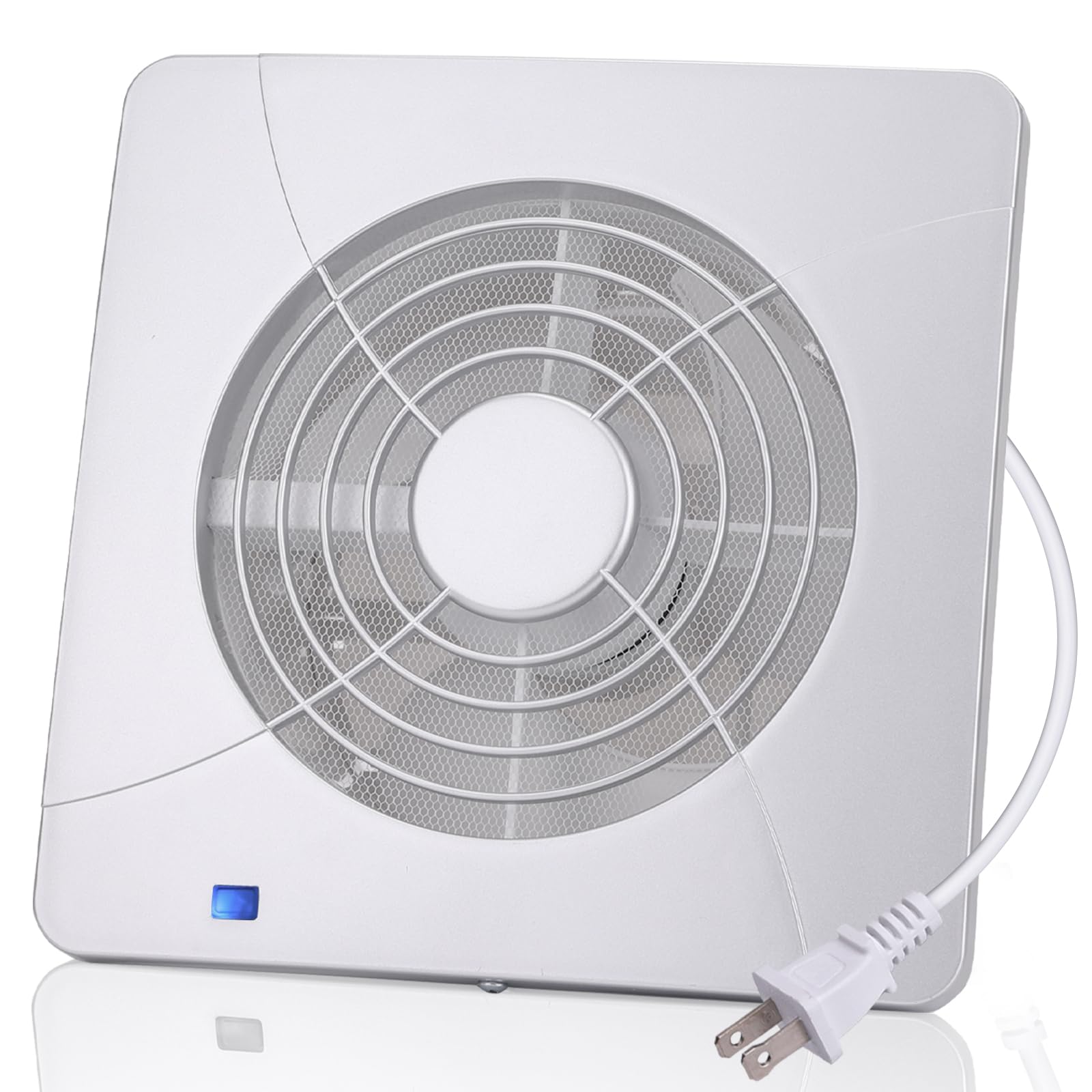 Fanspex 6'' Window Or Wall Mount Exhaust Fan With Mesh Screen, 5W Dc Brushless Small Exhaust Fan For Bathroom Kitchen Garage, 1.