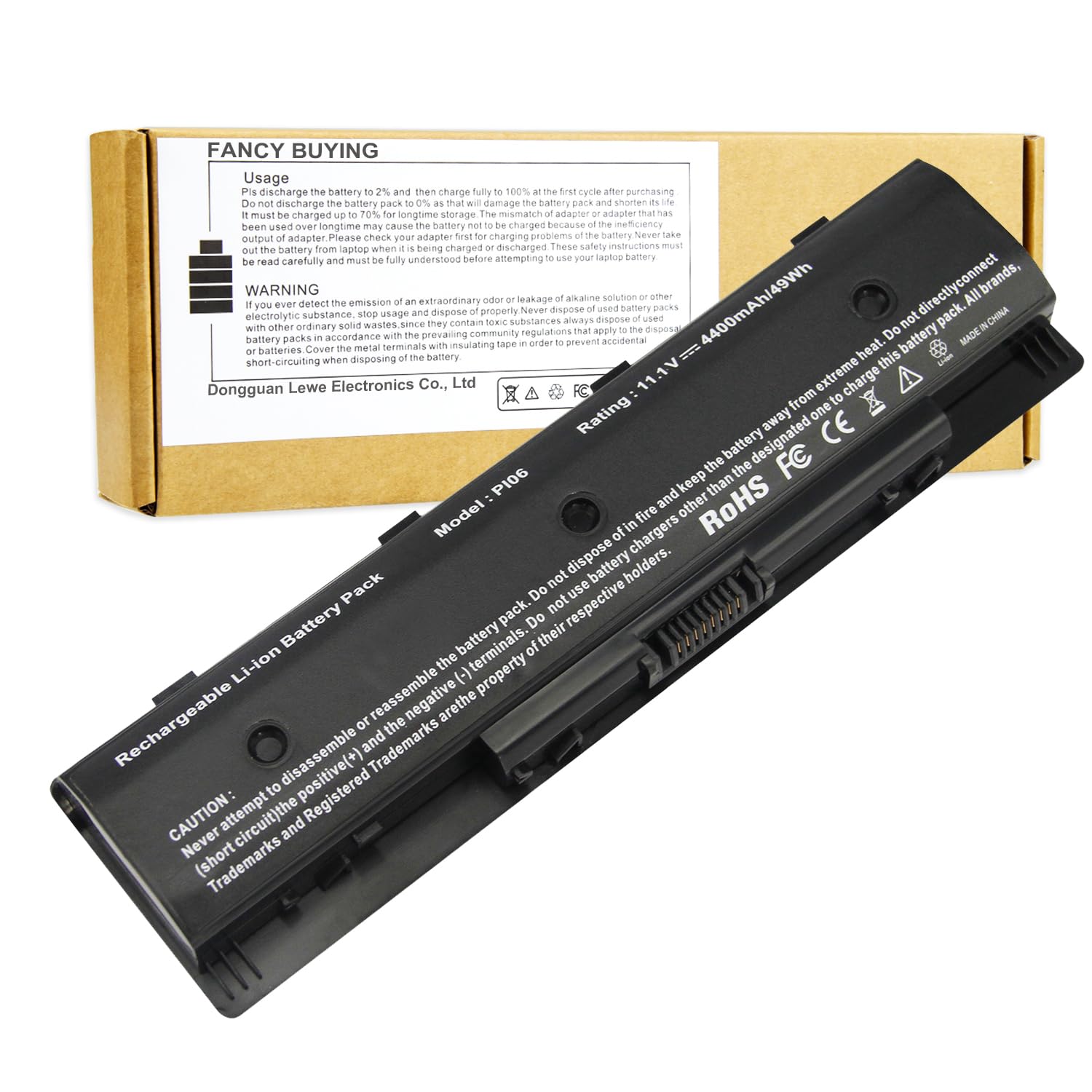 P106 Notebook Battery For Hp Pi06 Pi09 710416 001 710417 001 Hstnn Lb4N Hstnn Lb40 Hstnn Ub4N Tpn L112, Envy 15 15T 17 Pavilion