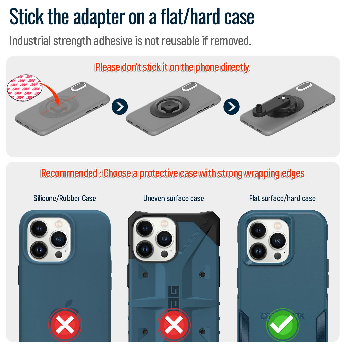 Sincetop Universal Bike Phone Mount, Aluminum Stem Cap Phone Holder For Mountain And Road Bicycles, Quick Connect Riding Clip St