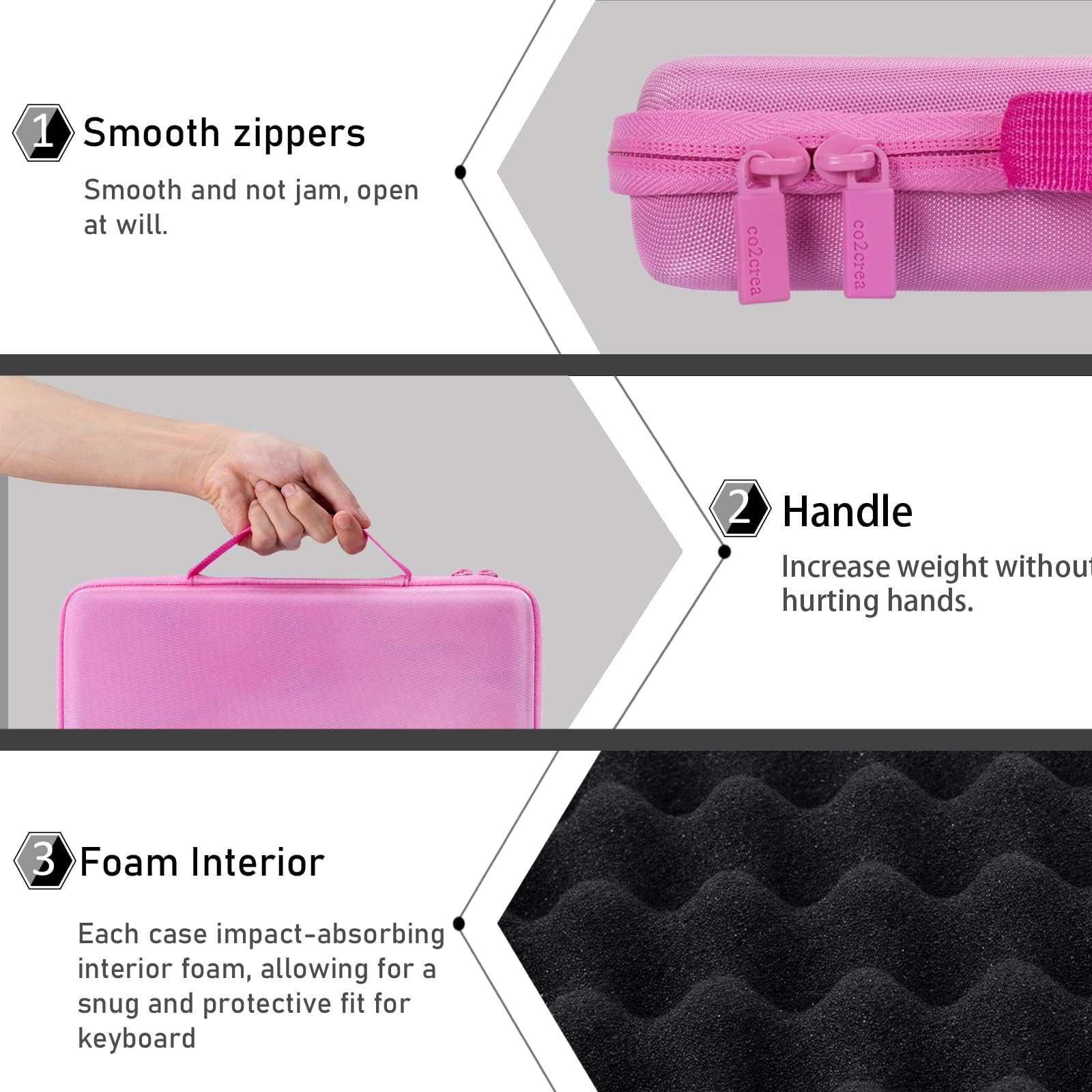 Co2Crea Logitech Mx Keyboard Case Replacement For Logitech Mx Keys Mini Advanced Wireless Illuminated Keyboard (Case For Mx Keys