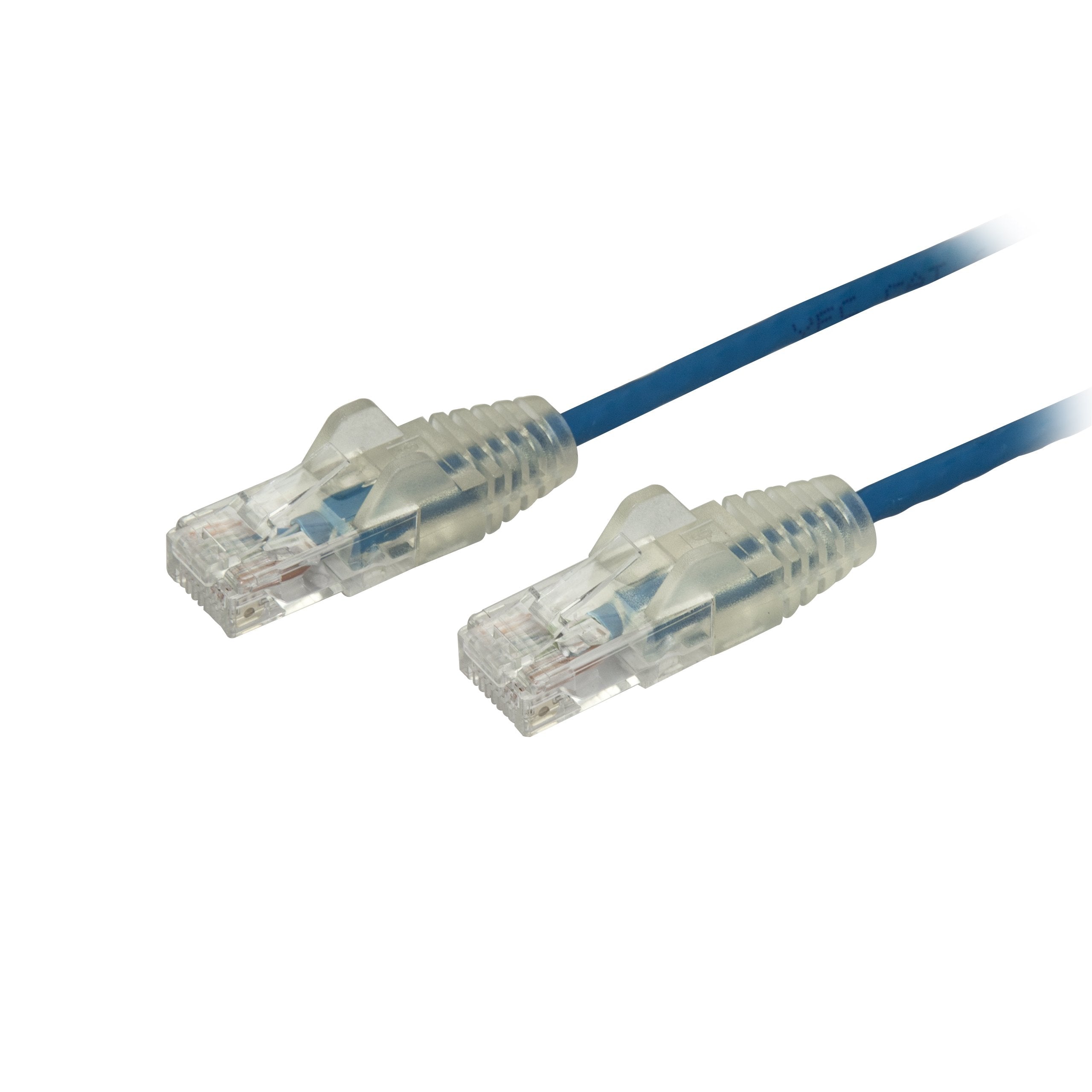 Startech.Com 10 Ft Cat6 Cable   Slim Cat6 Patch Cord   Blue Snagless Rj45 Connectors   Gigabit Ethernet Cable   28 Awg   Lszh (N