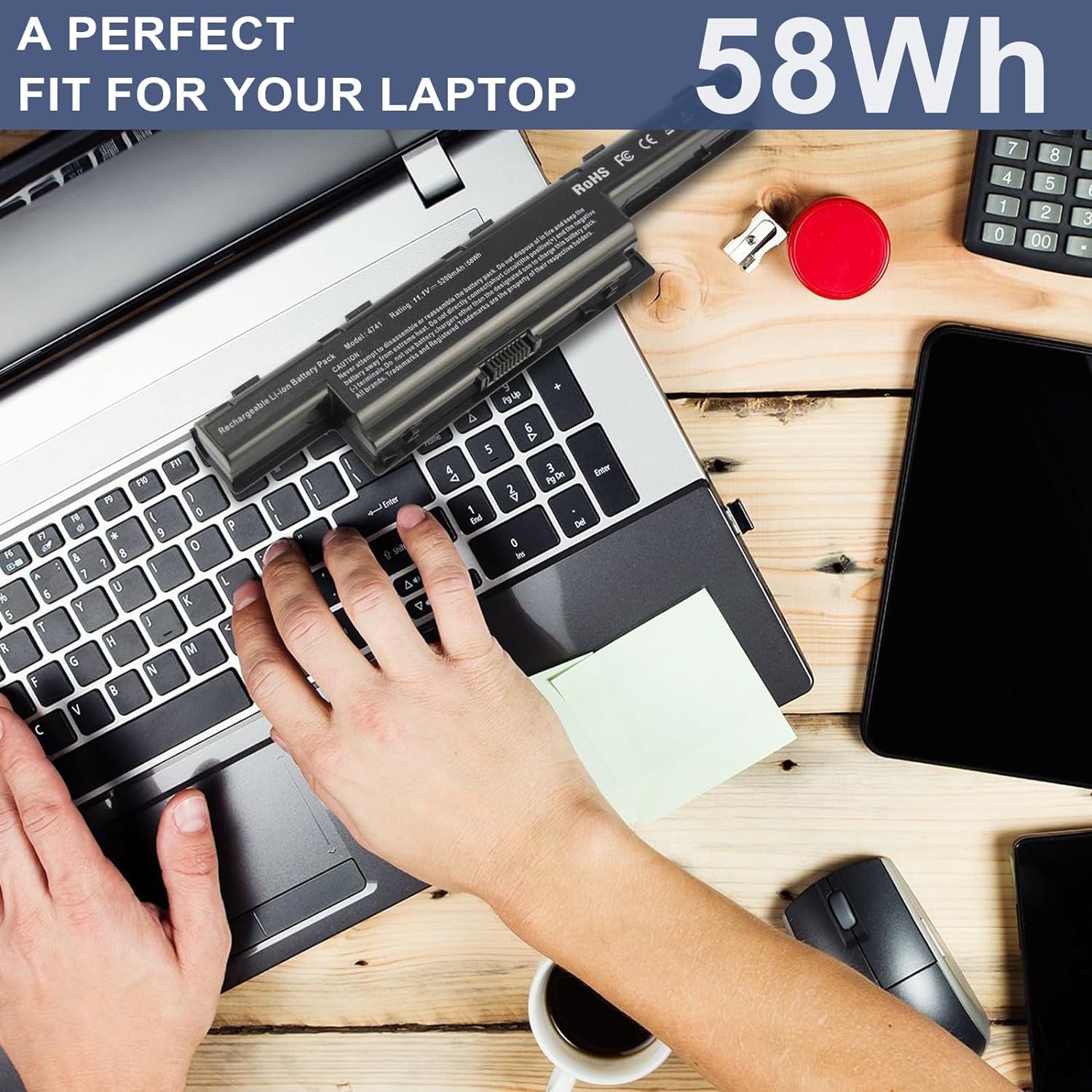 Laptop Battery Replacement For Acer Aspire 4250 4253 4339 4349 4738 4739 4743 4741 4750 4755G 4752 4771 5551 5552G 5560 5733 574