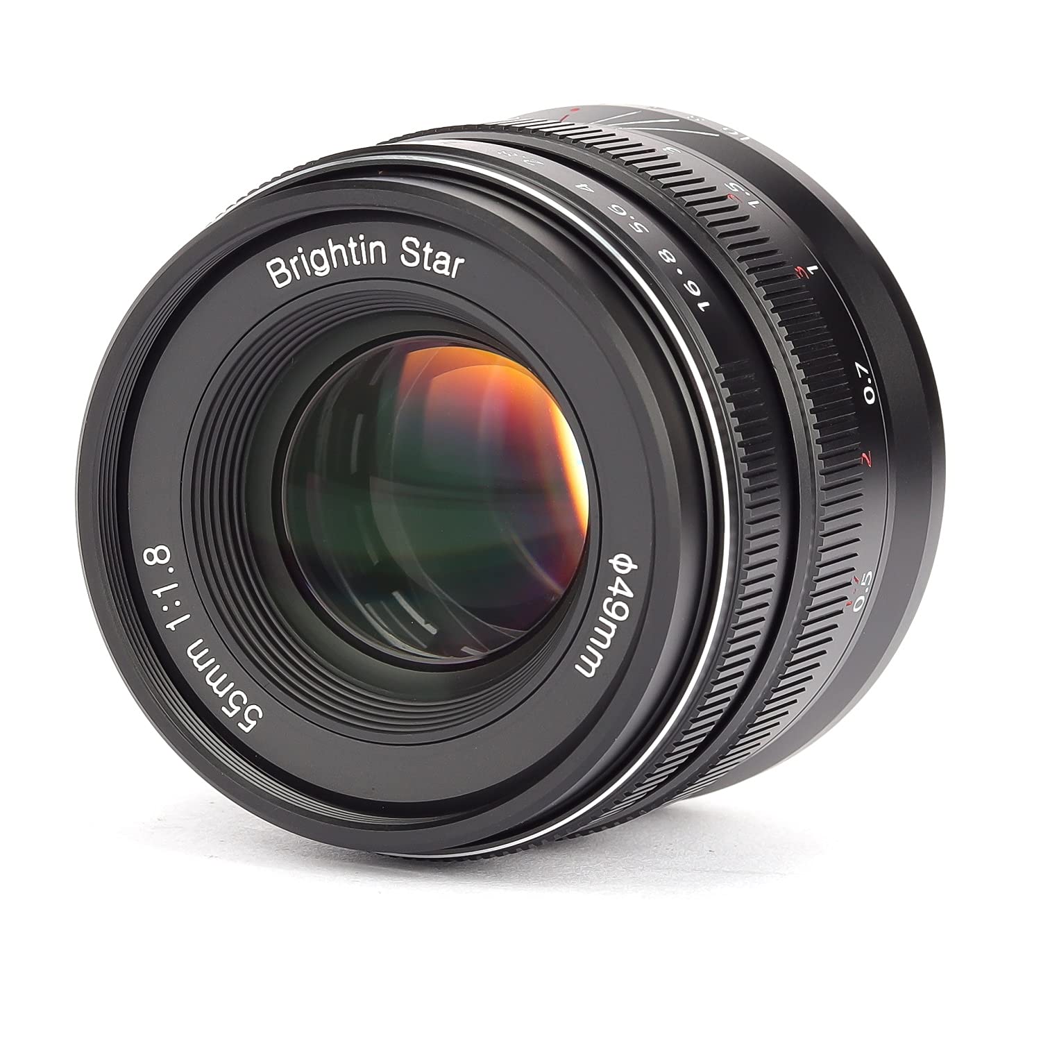 Brightin Star 55Mm F1.8 Full Frame Manual Focus Mf Large Aperture Prime Standard Fixed Focal Lens, Fit For Canon Rf Mount Eos Rp