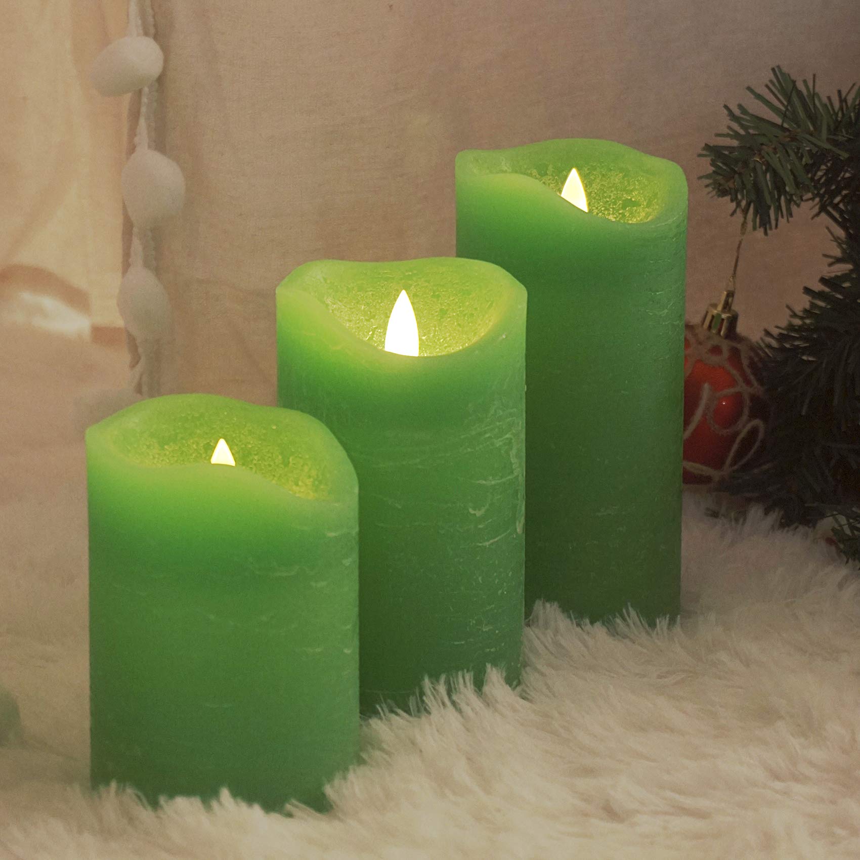 Candle Choice Battery Operated Flameless Candles With Remote Timer Real Wax Realistic Bright Flickering Electric Led Pillars Lig