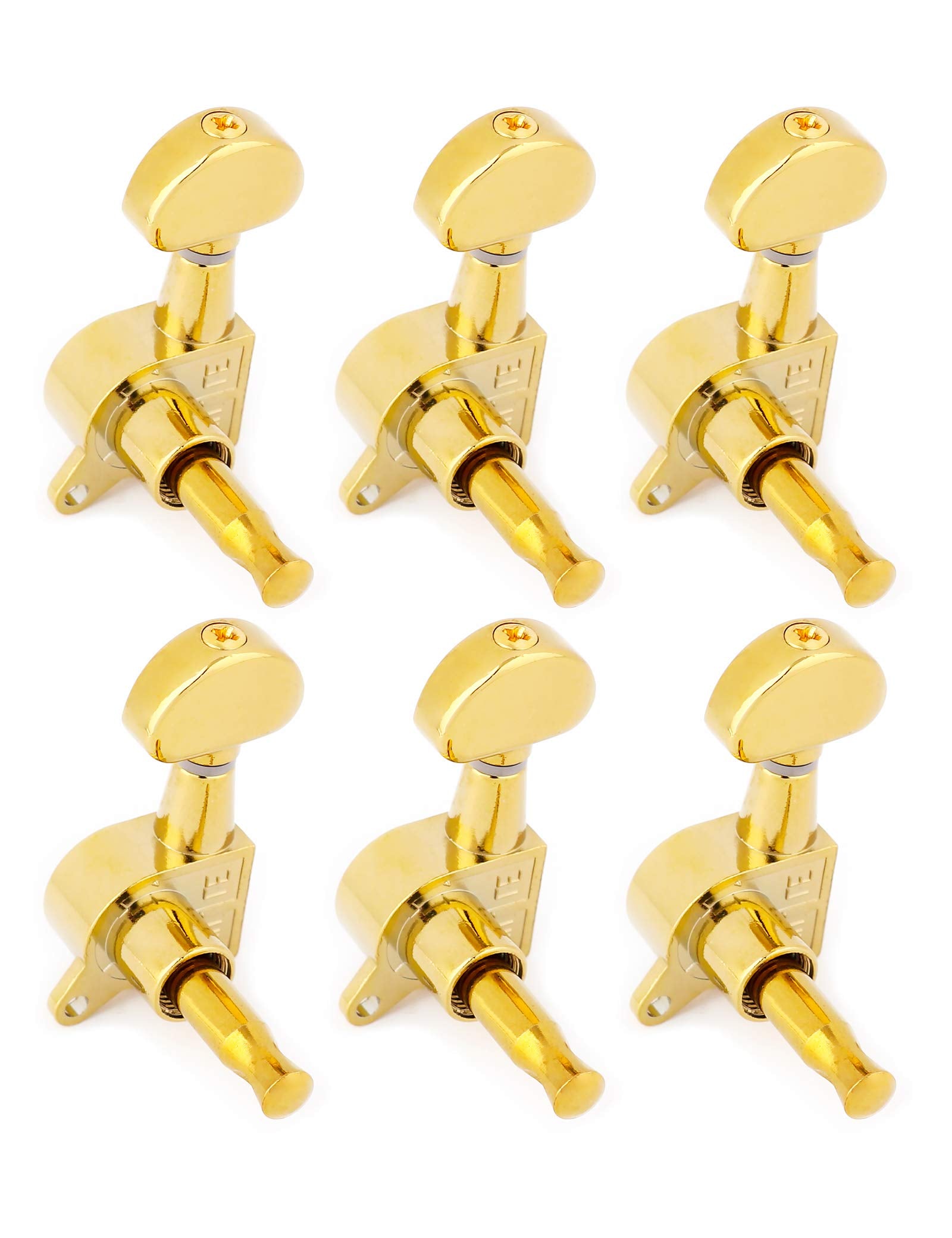 Holmer Sealed String Tuning Pegs Tuning Keys Machine Heads Tuners For Electric Guitar Or Acoustic Guitar 6 In Line For Right Han