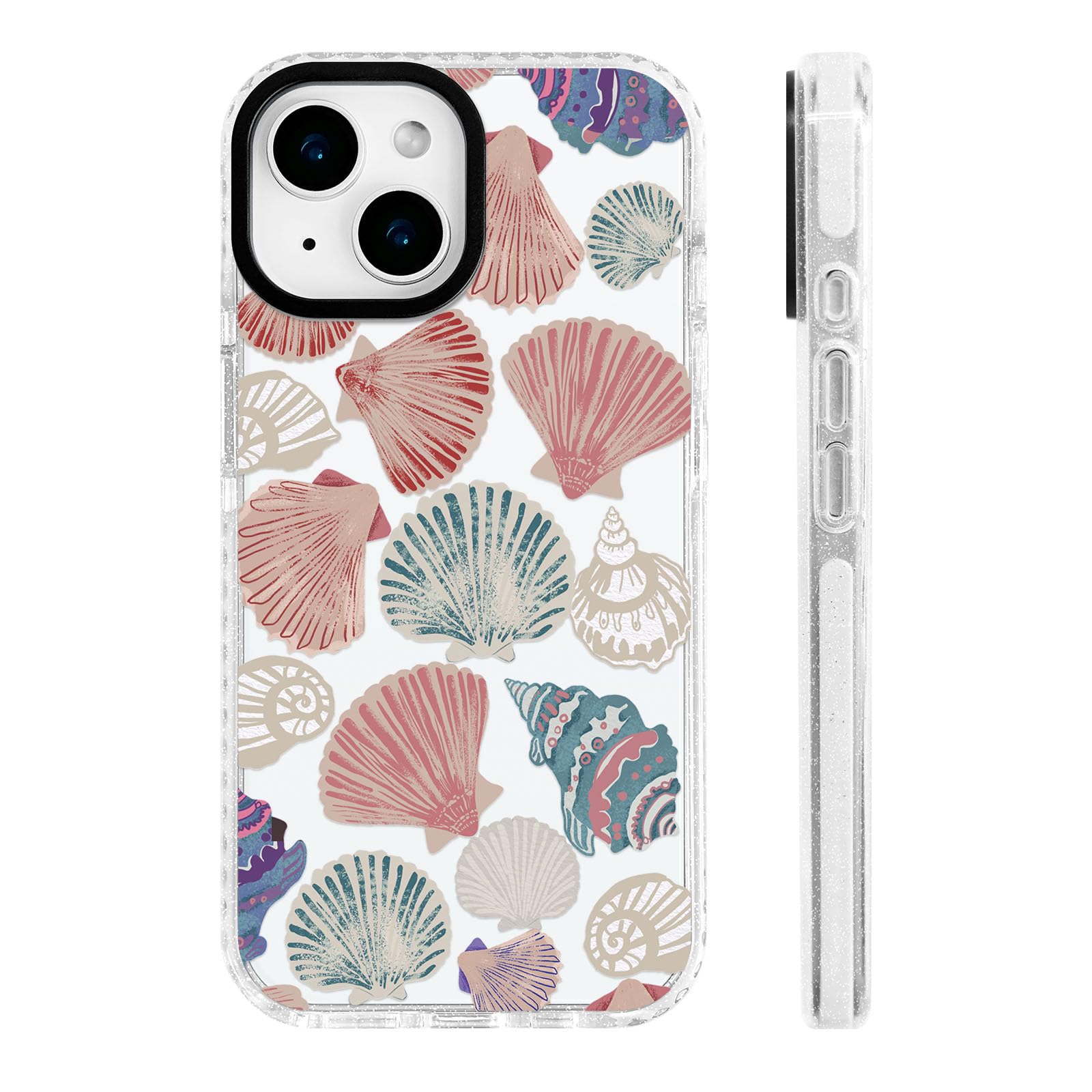 ChiCs-Flaura for iPhone 15 Case [Military-Grade Drop Protection/Serene Soft TPU Protective/Camera Protection/for Women & Girls]-