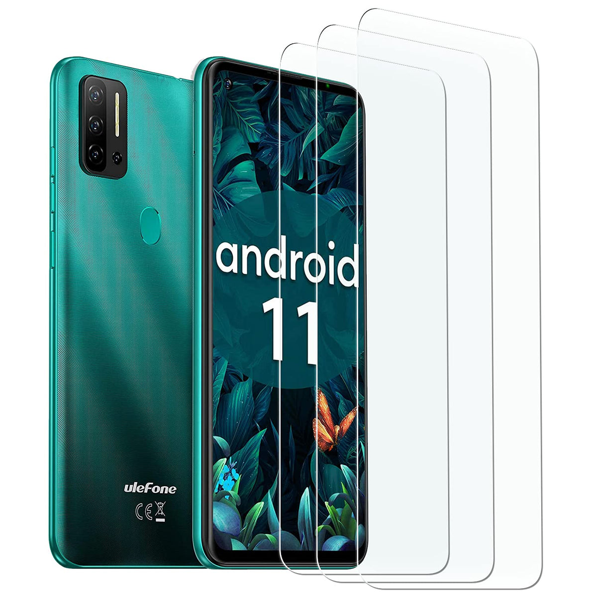 Kelolin [3 Pack] Screen Protector For Ulefone Note 11P (2021) Easy To Install, Anti Scratch, Anti Fingerprint, No Bubble, Hd Tem