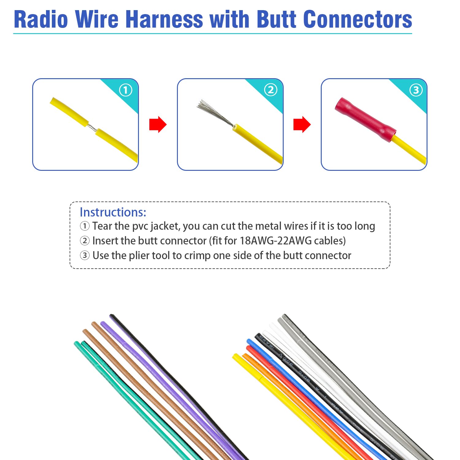 Jayubien Radio Wiring Harness Kit For Toyota Camry Corolla Yaris Prius Subaru Forester Car Stereo Adapter,Female To Male Factory
