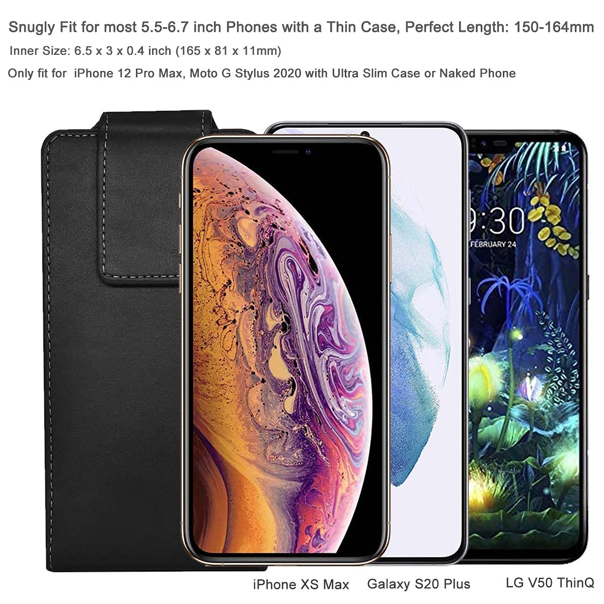 Cell Phone Holster Swivel Belt Clip Case For Iphone 11 / Xr, Samsung Galaxy S23 Plus S22+ S21 Fe S20 Fe S10+ A54 A53 5G A52 5G A