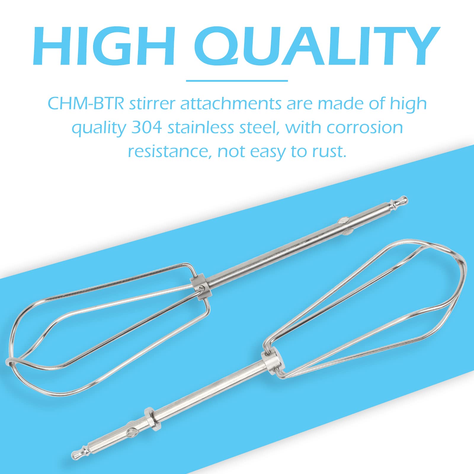 Hand Mixer Beaters Compatible With Cuisinart Chm Mixer, Hm 50, Hm 70, 9 7 5 3 Mixer Attachments, For Cuisinart Blender Replaceme