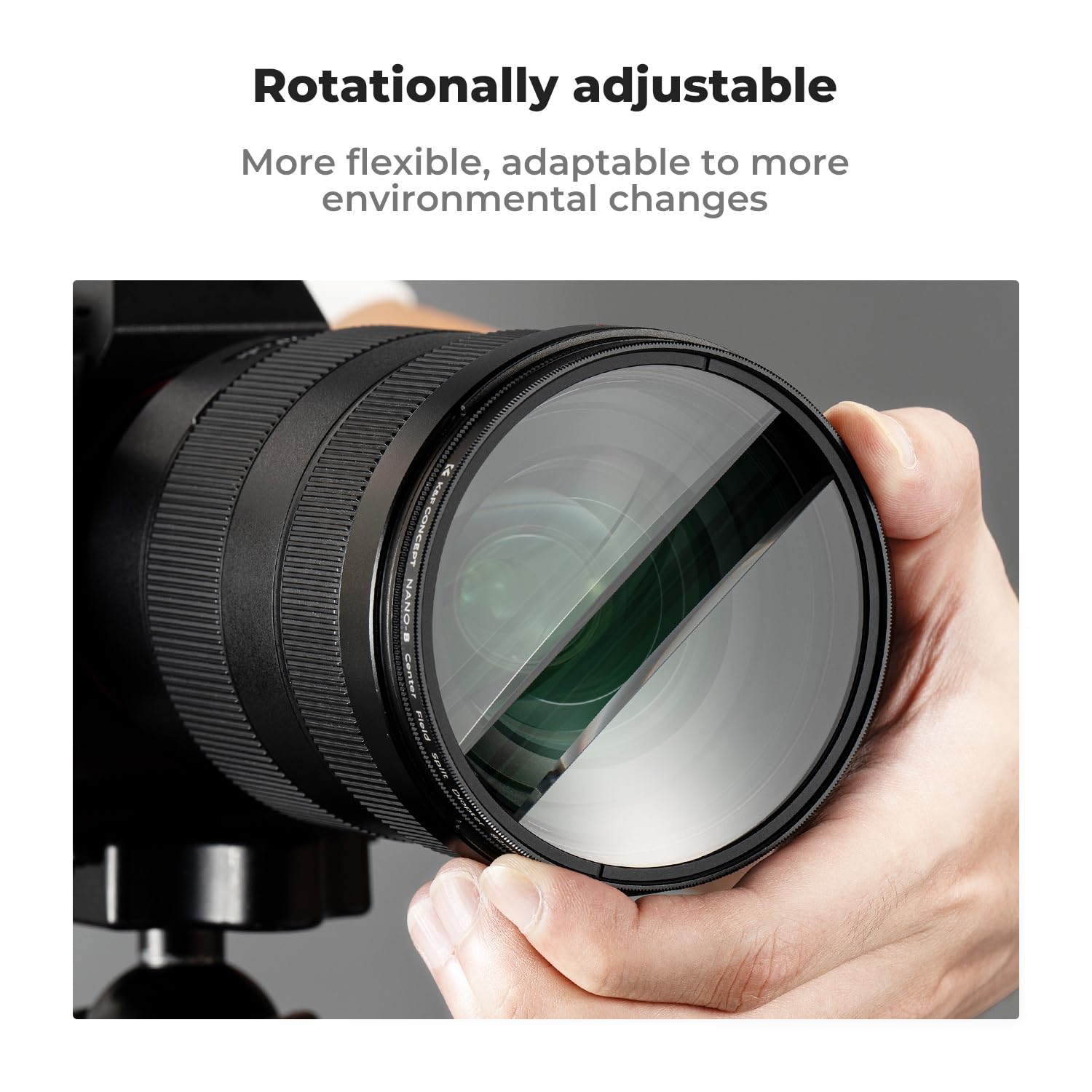 K&F Concept 67Mm Center Field Split Diopter Effect Filter Keeps The Focus, Multi Layer Coated Subjects Center Opening Focus Filt