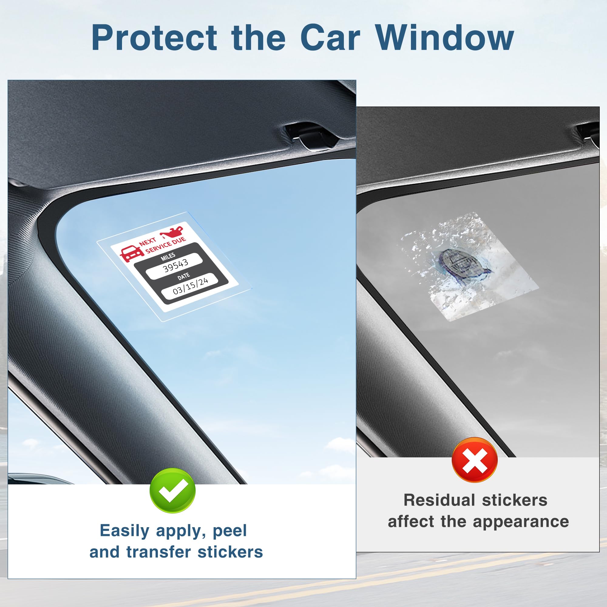 QaMcbulc Electrostatic Sticker for Dash Cam Mounting - 9 Transparent Adhesive Pads for Windshield and Radar Detectors