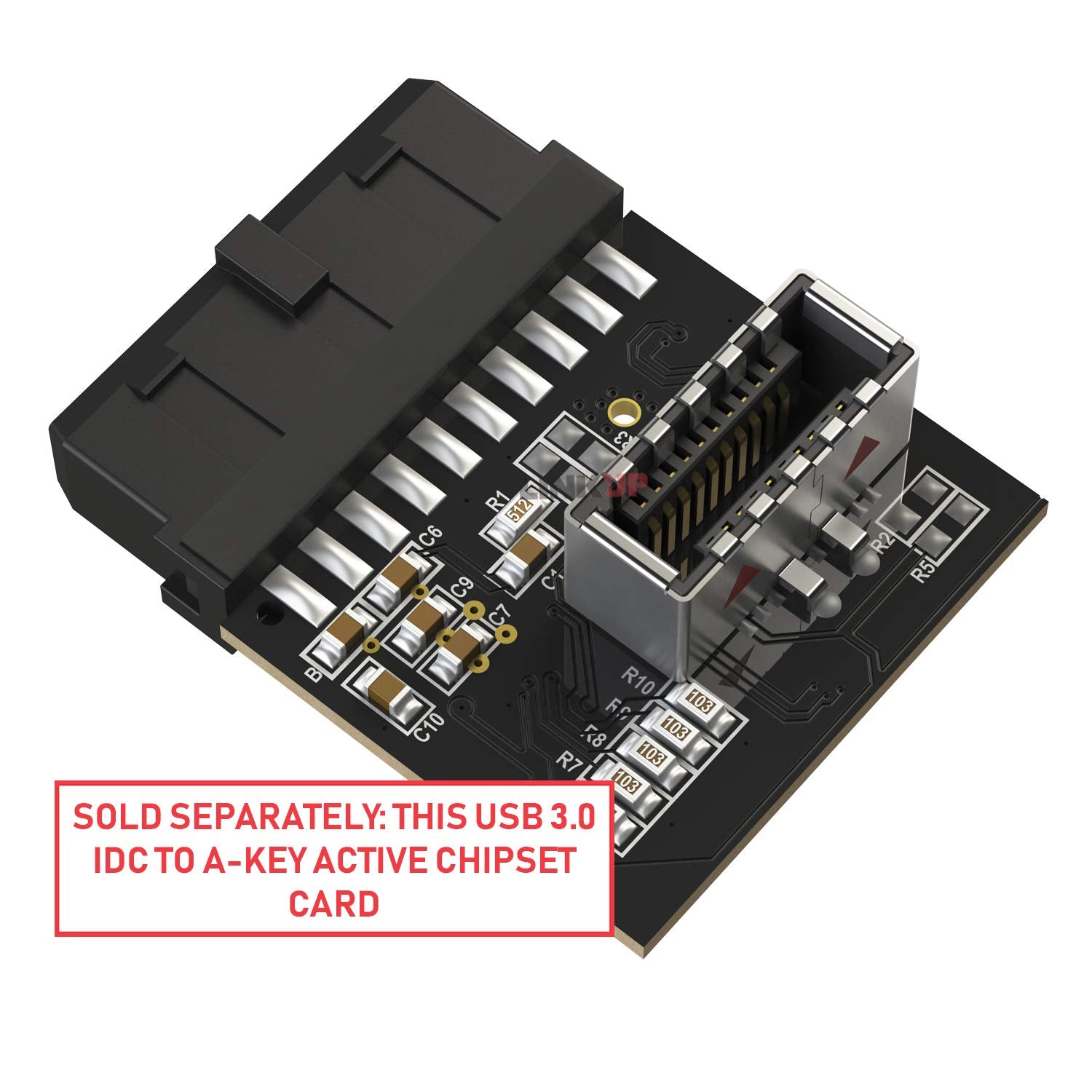 Linkup Usb 2.0 To Usb 3.0/3.1 Upgrade Adapter, Noise Reduction, Shielded, 26 Cm, Backed By 1 Year Warranty
