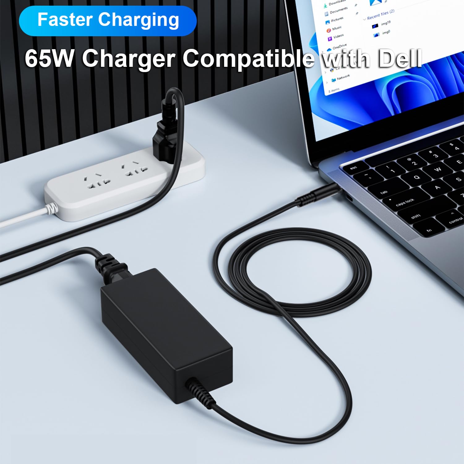 New 65W/45W Ac Charger For Dell Inspiron P51F P25T P24T P57G P58F P69G P54G P28E P66F P20T P75F P30E P32E P60G P55F P30E P29G P8