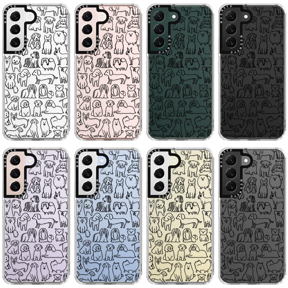 Mosnovo Case For Samsung Galaxy S22 Plus, [Buffertech 6.6Ft Military Grade Drop Protection] [Anti Peel Off Tech] Clear Tpu Bumpe