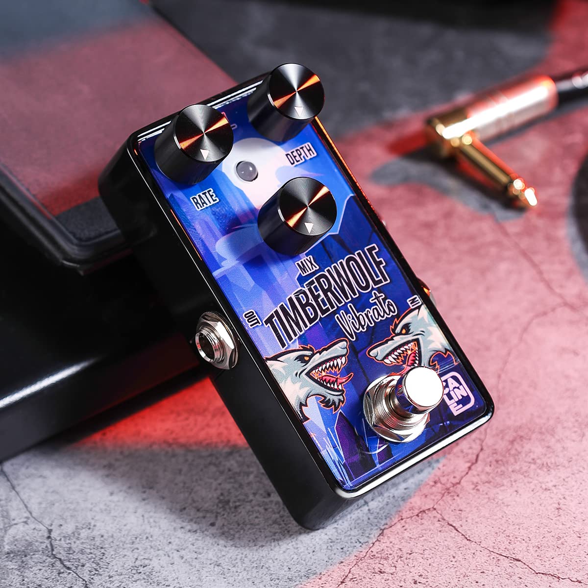 Caline Mini Guitar Vibrato Pedal G006 G Series Traditional Vibrato Effect Sound Processor For Electric Guitar Bass, Digital Circ