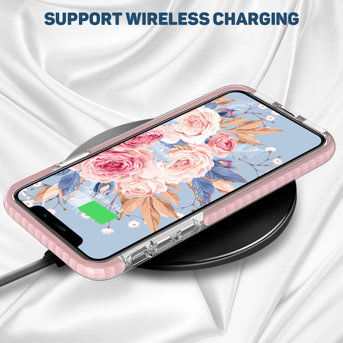 MATEPROX iPhone 11 Case Clear Slim Shockproof Polycarbonate Pink 6.1 inch