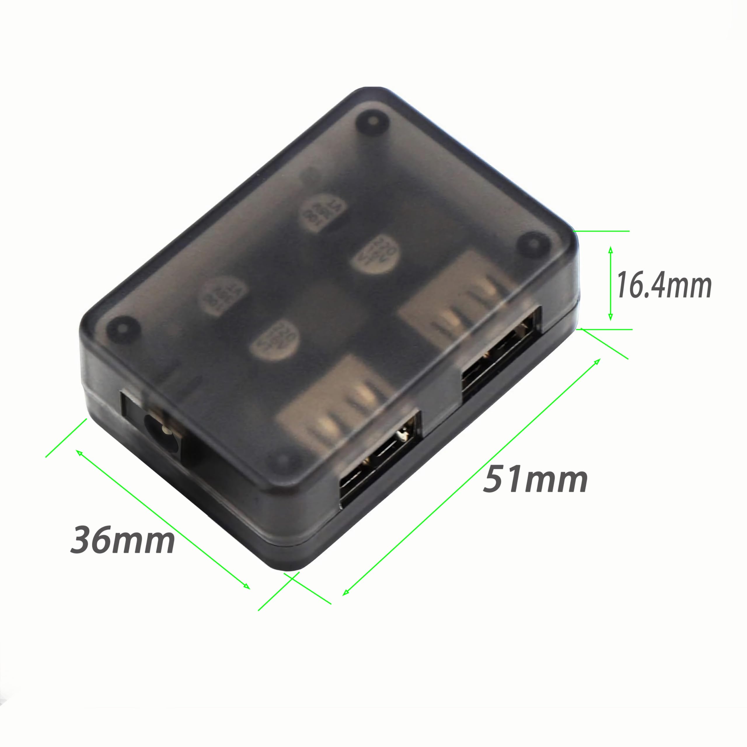 Rptcotu Dc12V To 5V Dc Usb Buck Converter, 2 Usb Port Fast Charger Board Auto Power Supply Adapter Dc-Dc 6-30V 2.5A 12V 24V To 5