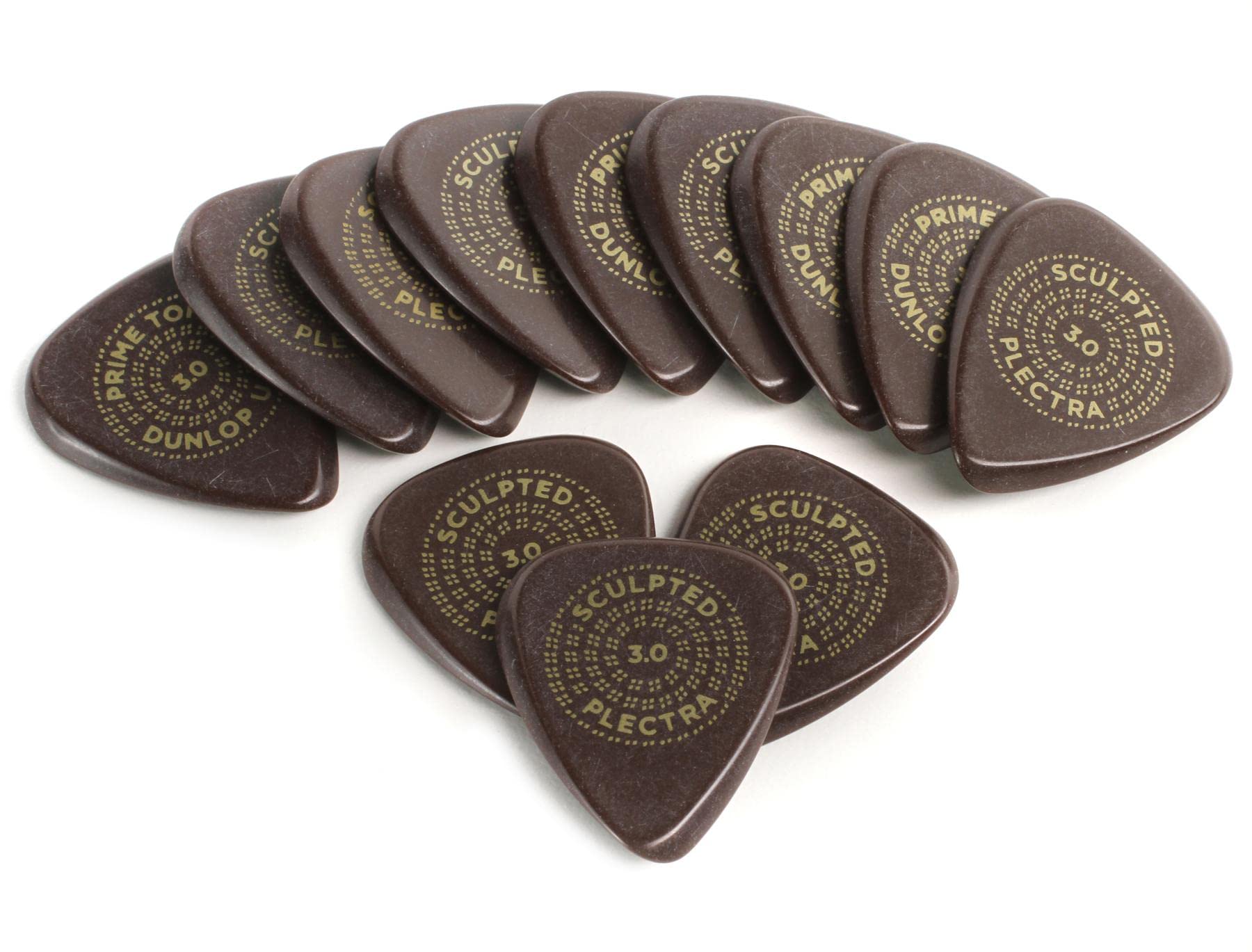 Jim Dunlop Dunlop Primetone Standard 3.0Mm Sculpted Plectra 12 Pack (511R3.0)