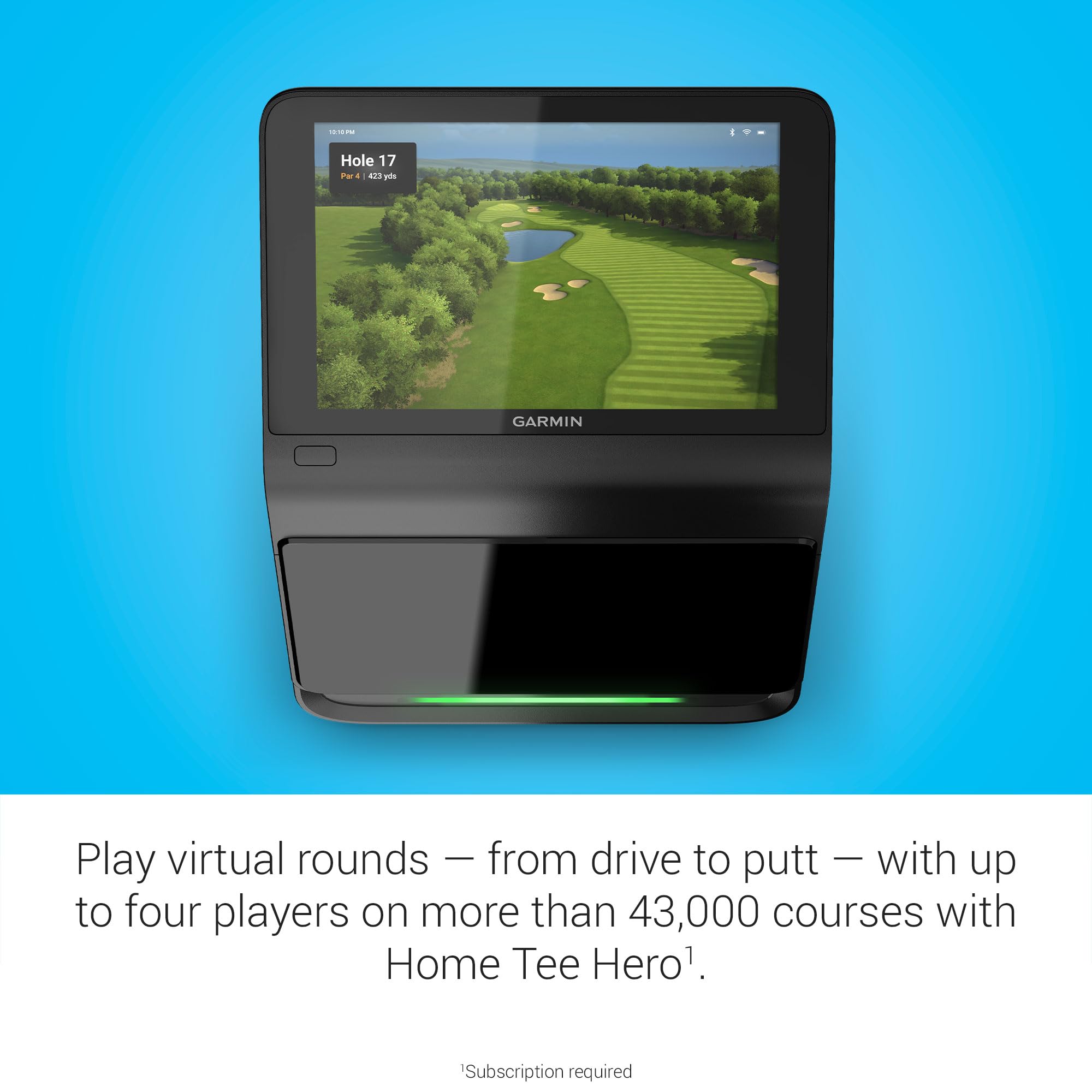 Garmin Approach? R50, Premium Golf Launch Monitor And Simulator, 10'' Built In Color Touchscreen Display