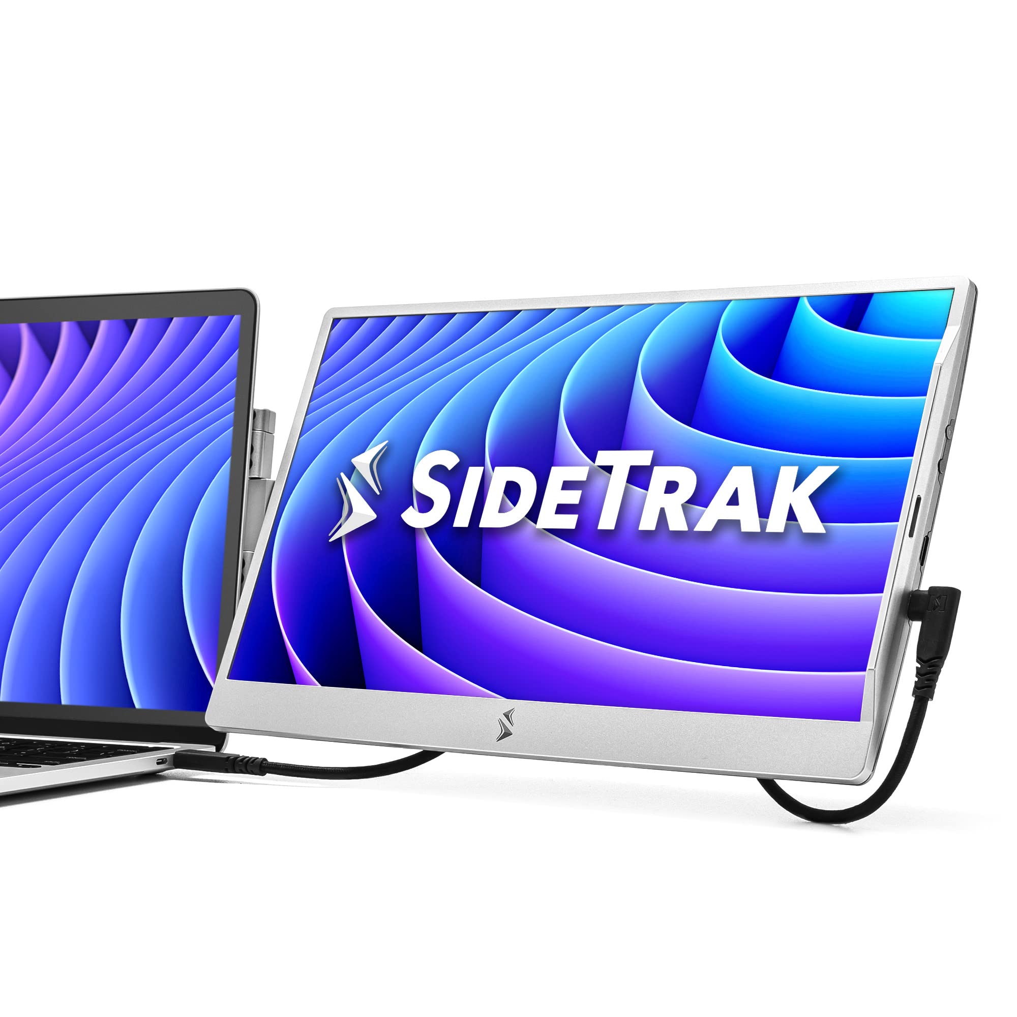 Sidetrak Swivel 14    Patented Attachable Portable Monitor For Laptop | Fhd Tft Laptop Dual Screen | Mac, Pc & Chrome Compatible