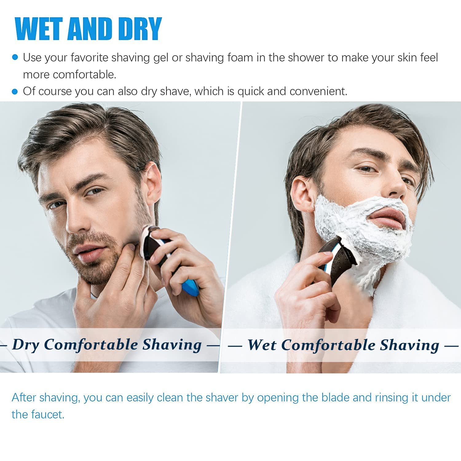 Hq8 Replacement Heads Compatible With Philips Norelco Aquatec Shaver, Blades For Pt720 At880 At810, 8 Series 6 Pc Pack