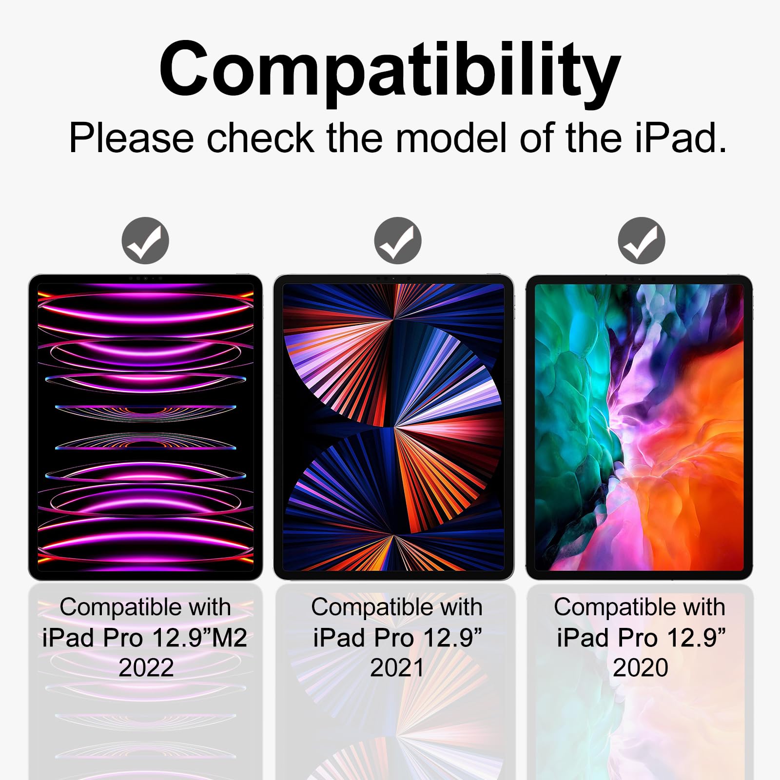 2 Pack   Blue Light Blocking Screen Protector Compatible With Ipad Pro 12.9 6Th /5Th / 4Th /3Rd Gen (2022/2021/2020/2018), Anti