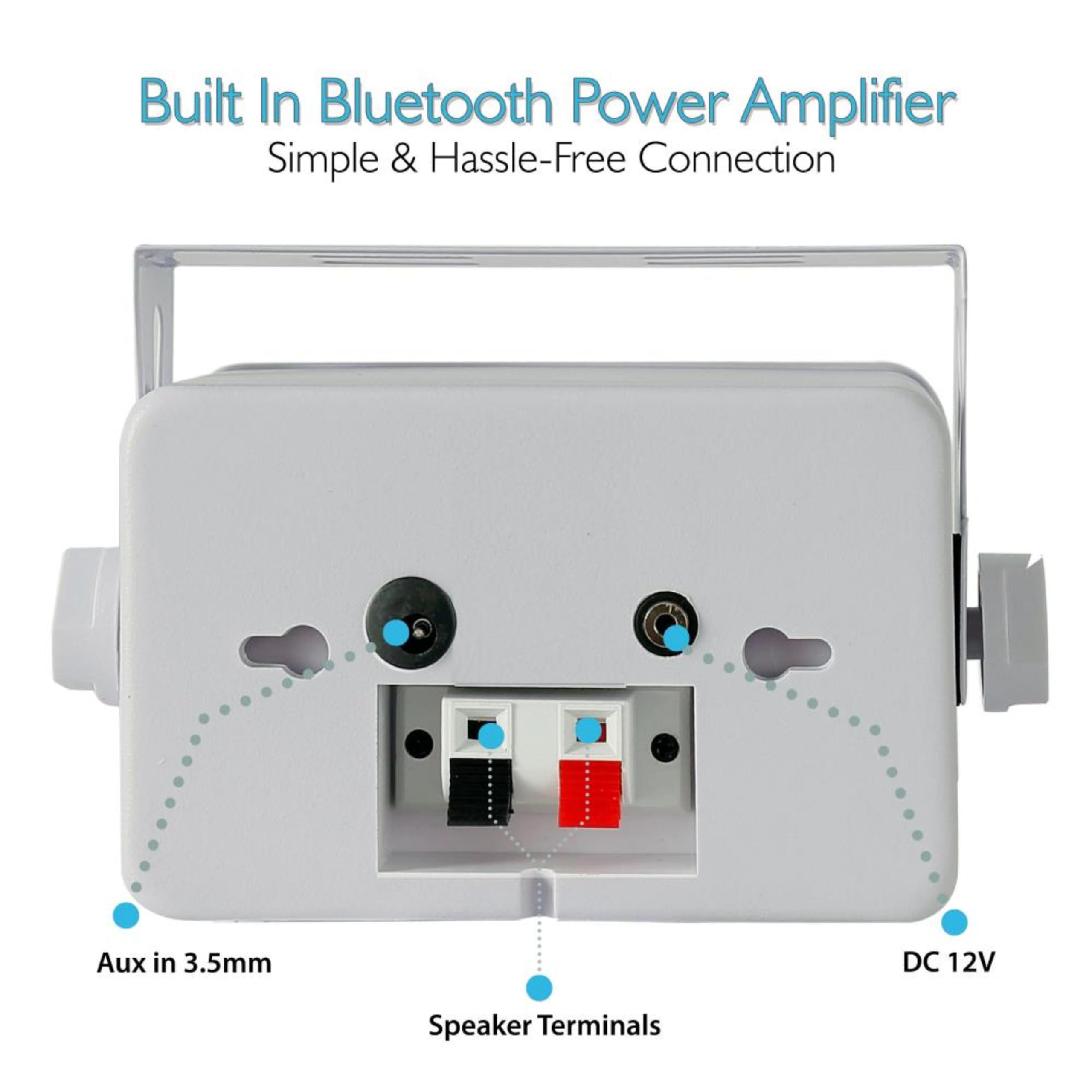 Pyle Outdoor Waterproof Wireless Bluetooth Speaker   3.5 Inch Pair 3 Way Active Passive Weatherproof Wall, Ceiling Mount Dual Sp