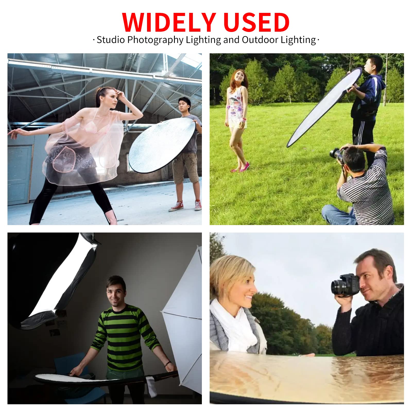 Fotocreat Portable 5 In 1 Oval 60   X80   /150X200Cm Reflector Translucent Professional Collapsible Multi Disc Light Reflector W