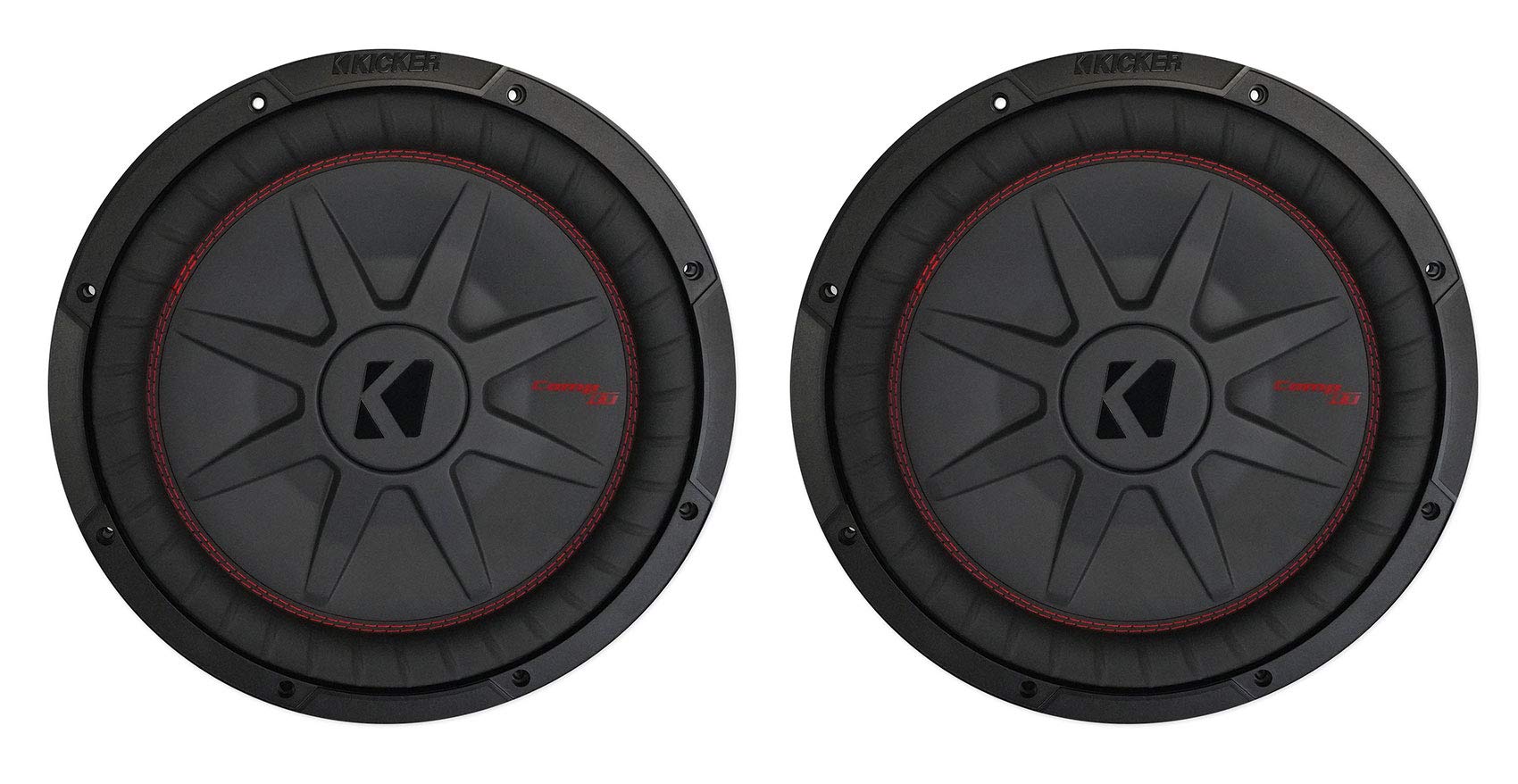 (2) Kicker 48Cwrt122 Comprt12 2000W 12'' Dvc 2 Ohm Shallow Car Subwoofers Subs