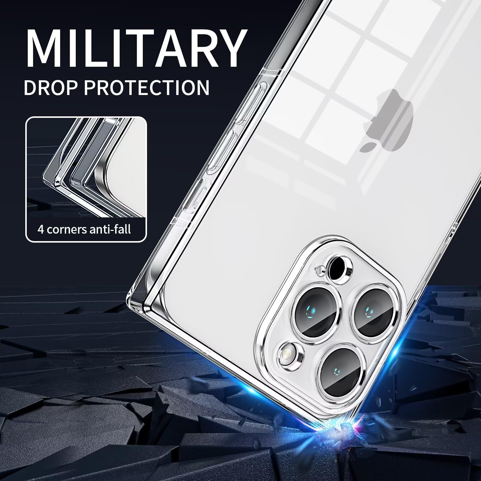 Tzomsze Case For Iphone 14 Pro Max Clear,Precision Hole Camera Protection,Soft Tpu Protective Shockproof Cover 6.7 Inch Crystal