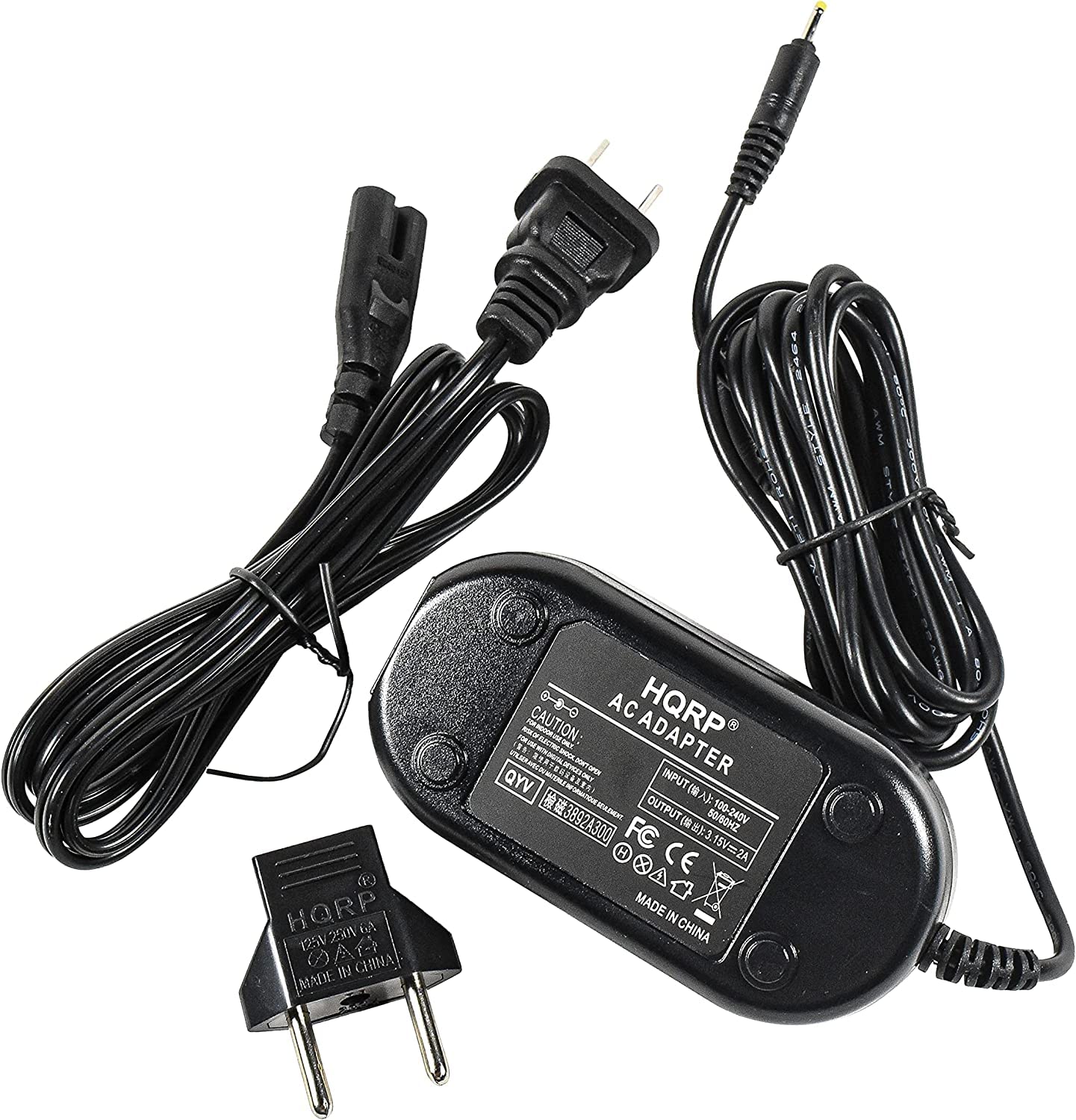 Hqrp Ac Adapter Compatible With Canon Ack 800 Powershot A200, Sx120, Sx130, A410, A420, A430, A460, A470, A490, A495, A500, A510, A520, A530, A540, A550, A560, A570 Is, A580, A590 Is Digital Camera