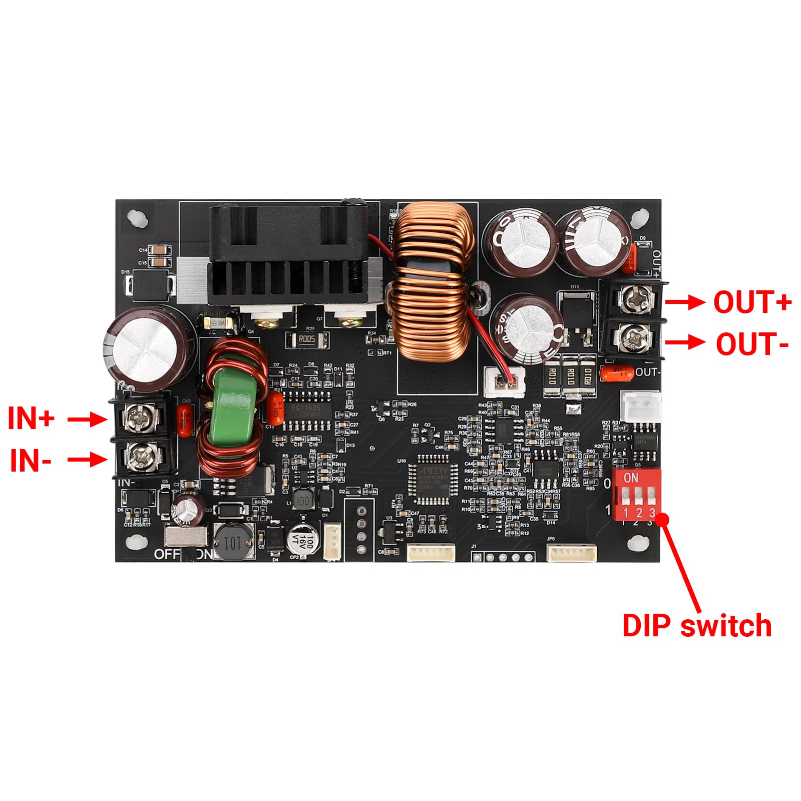 Drok Cnc Dc Buck Converter With Meter, 6 70V To 0 60V 10A 600W, Dc 5V 9V 12V 24V 36V 48V 60V Fixed Output Voltage, Adjustable Po