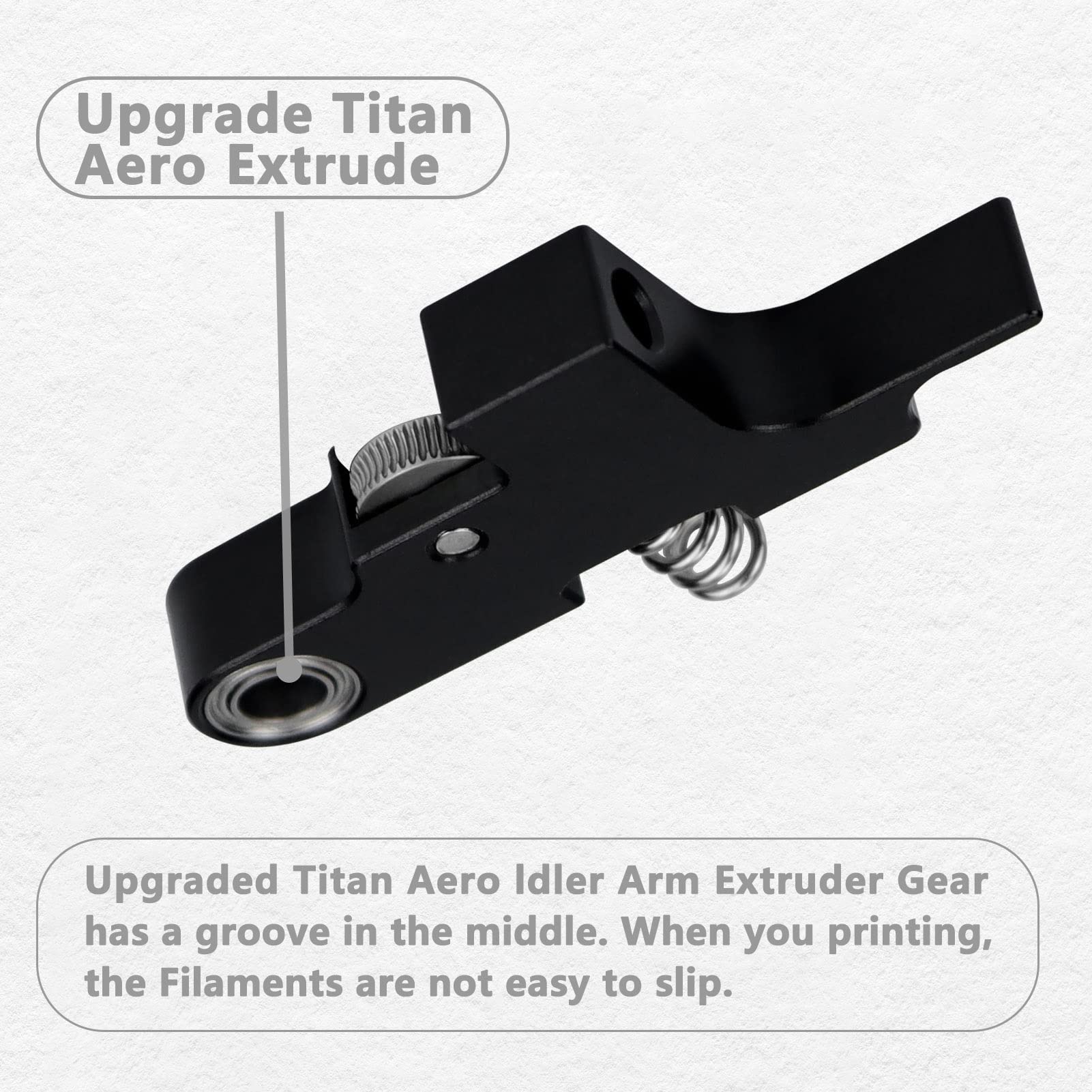 Upgrade Extruder Idler Arm U Groove Gear Bearing Compatible With Sidewinder X1 X2 / Metal Titan Aero Extruder Prusa I3 Mk2 4Max