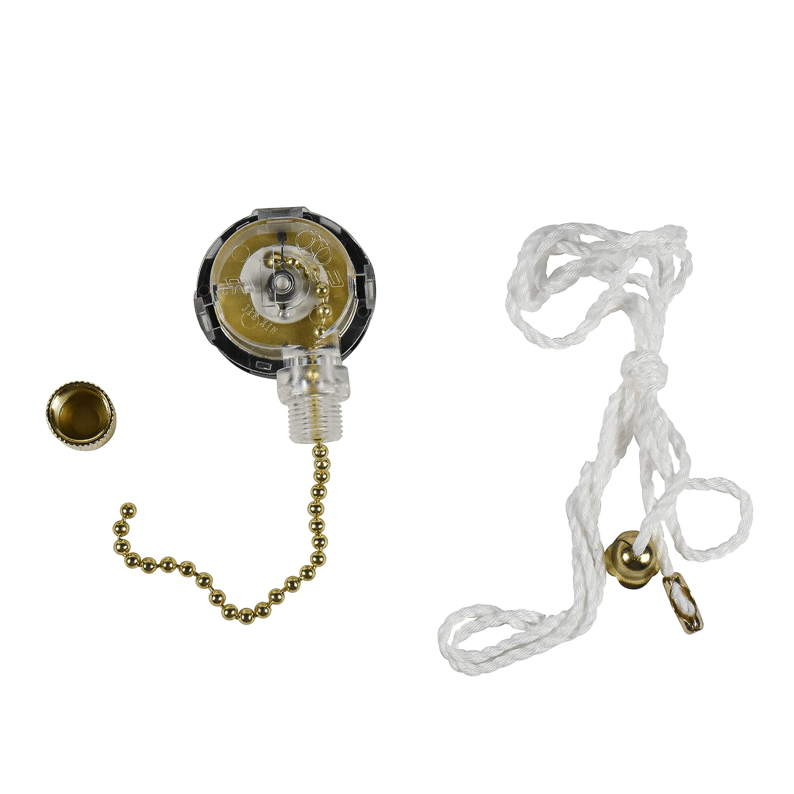 Hqrp Kit Ceiling Fan Capacitor Cbb61 4.5Uf+5Uf+6Uf 4 Wire And 3 Speed Fan Switch