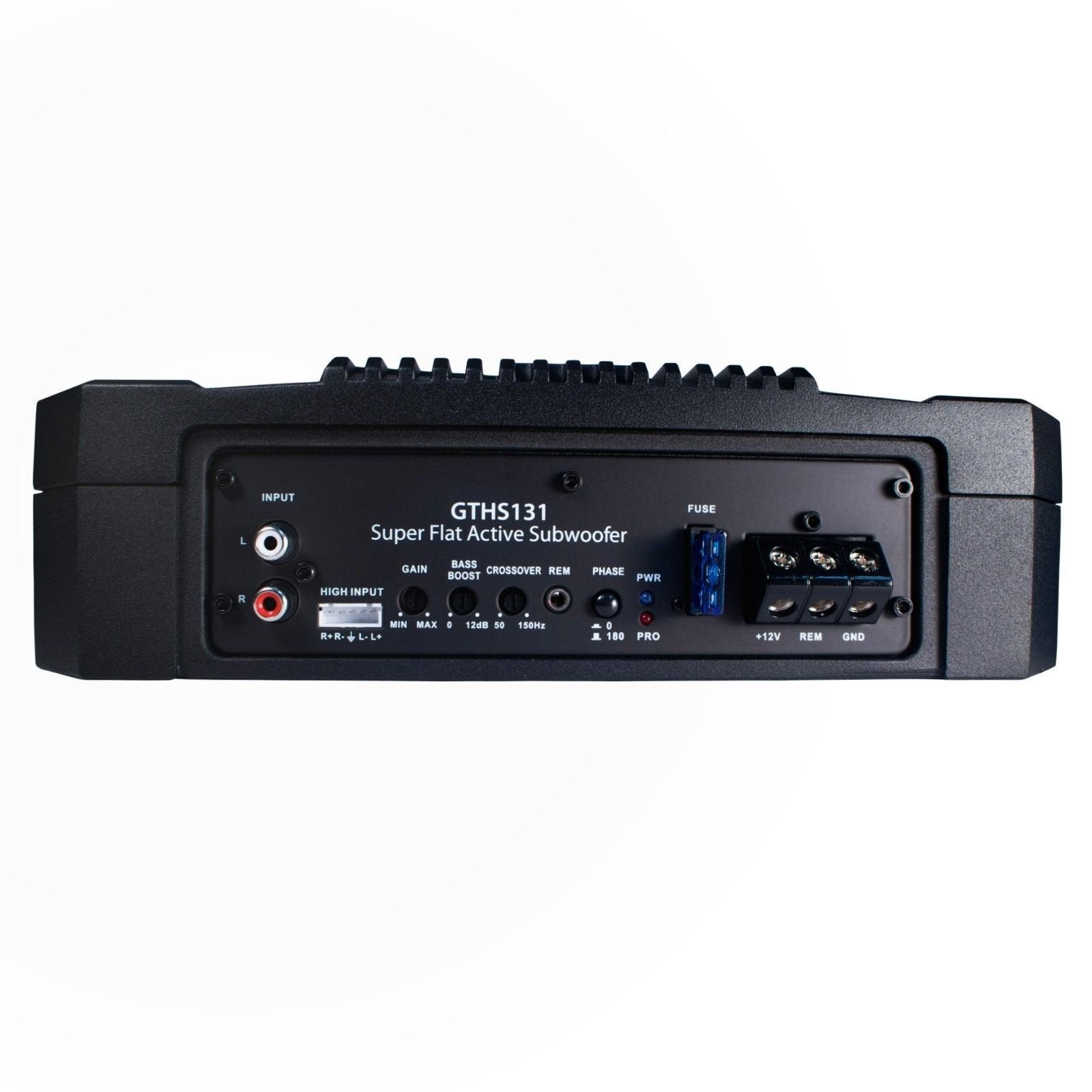 Blaupunkt Gths131 200W 10'' Car Under Seat Super Slim Powered Subwoofer Enclosed