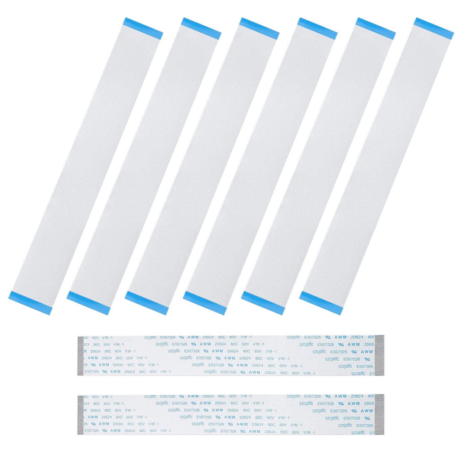Itrolle Flat Cable 8Pcs Fpc Ffc 150Mm Length 40 Pin 0.5Mm Pitch Flexible Ribbon Cables A Type