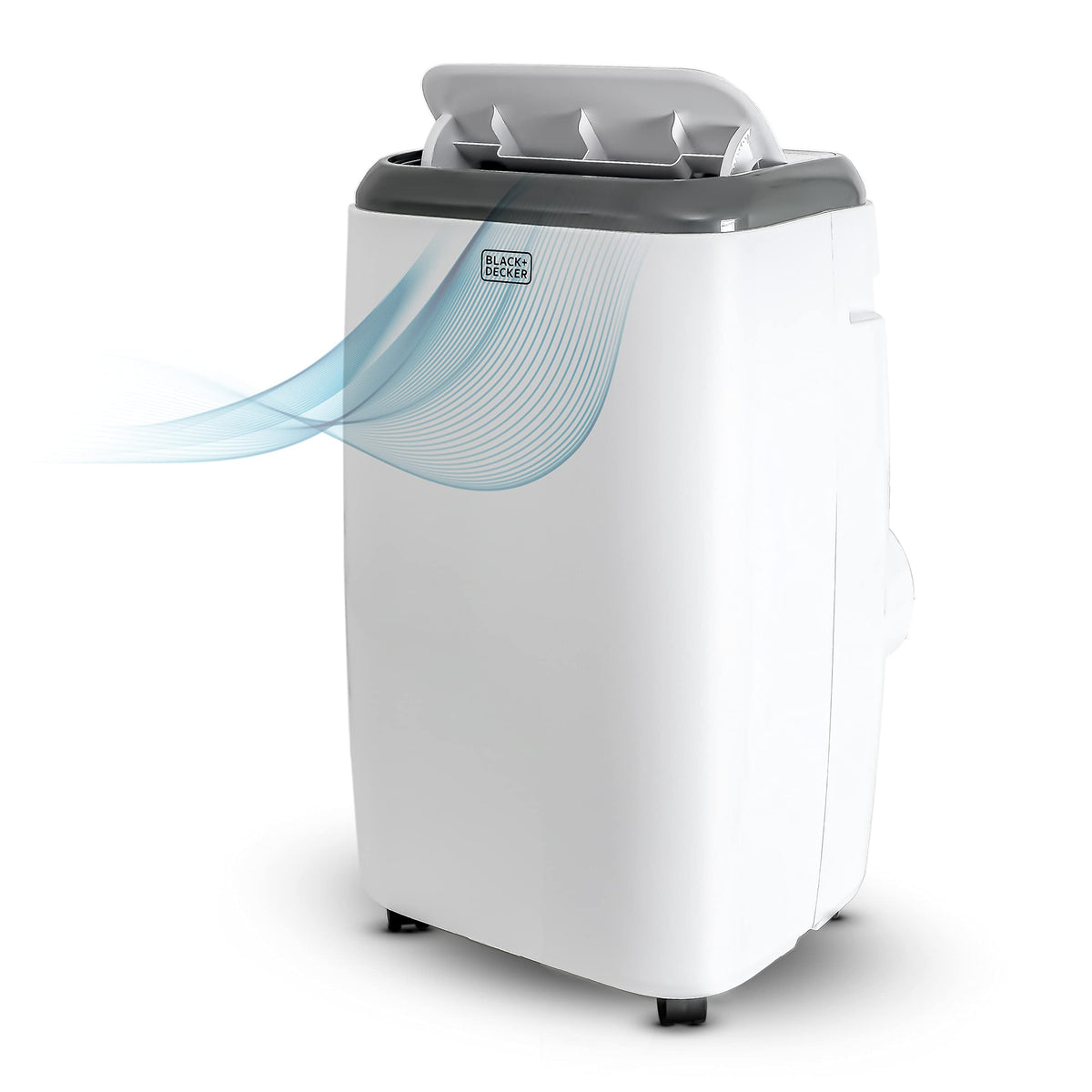 Black+Decker 12,000 Btu Portable Air Conditioner With Heat And Remote Control, White