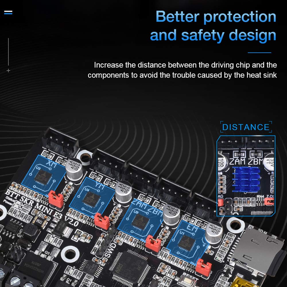 Bigtreetech Skr Mini E3 V2.0 Control Board+Tft35 E3 V3.0.1 Touch Screen Display 32Bit Silent Board Integrated With Tmc2209 Uart