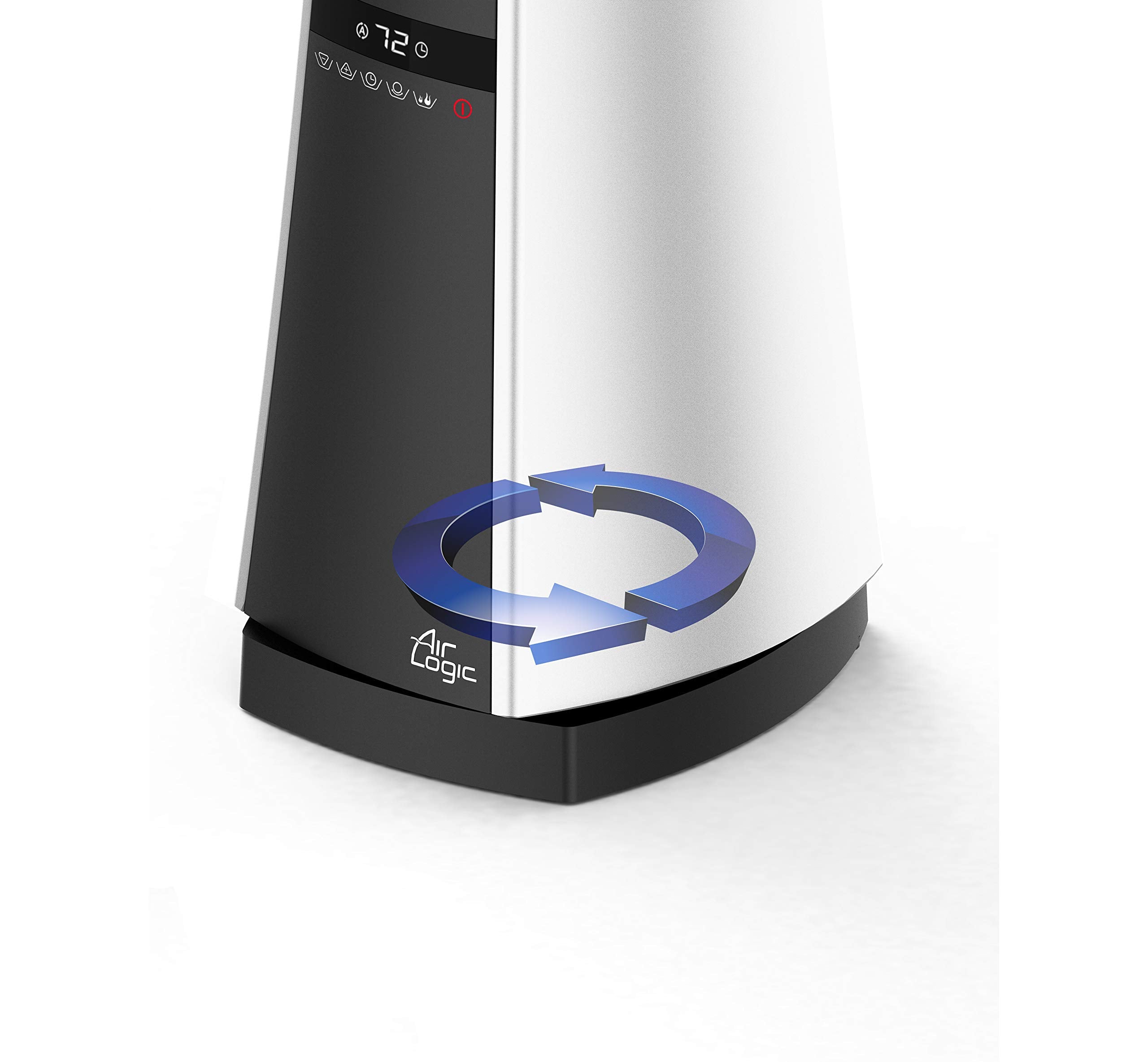 Lasko Bladeless W/Remote Space Heaters, 27&Quot, Silver Aw300