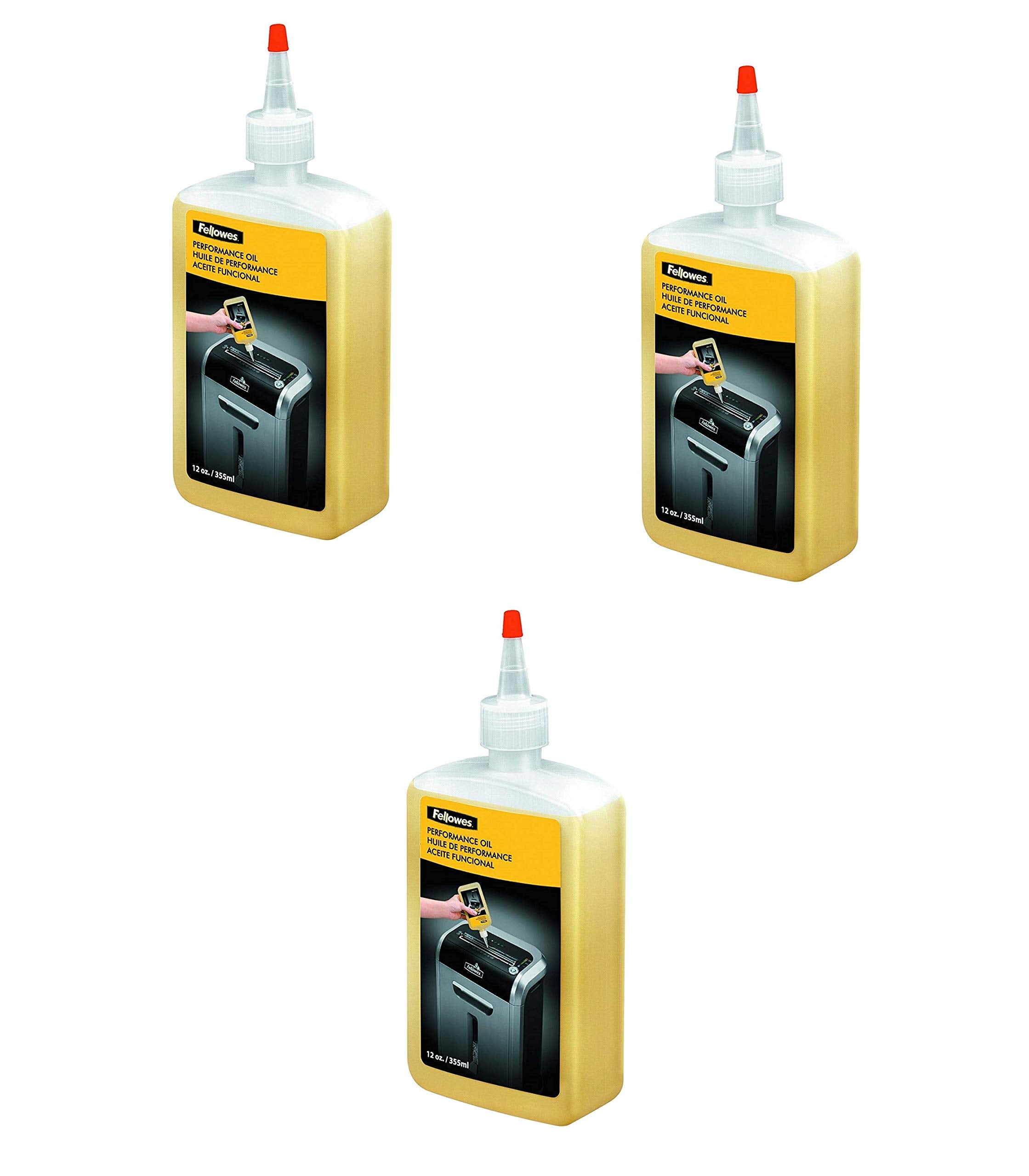Fellowes 35250 Powershred Performance Oil, 12 Oz. Bottle W/Extension Nozzle